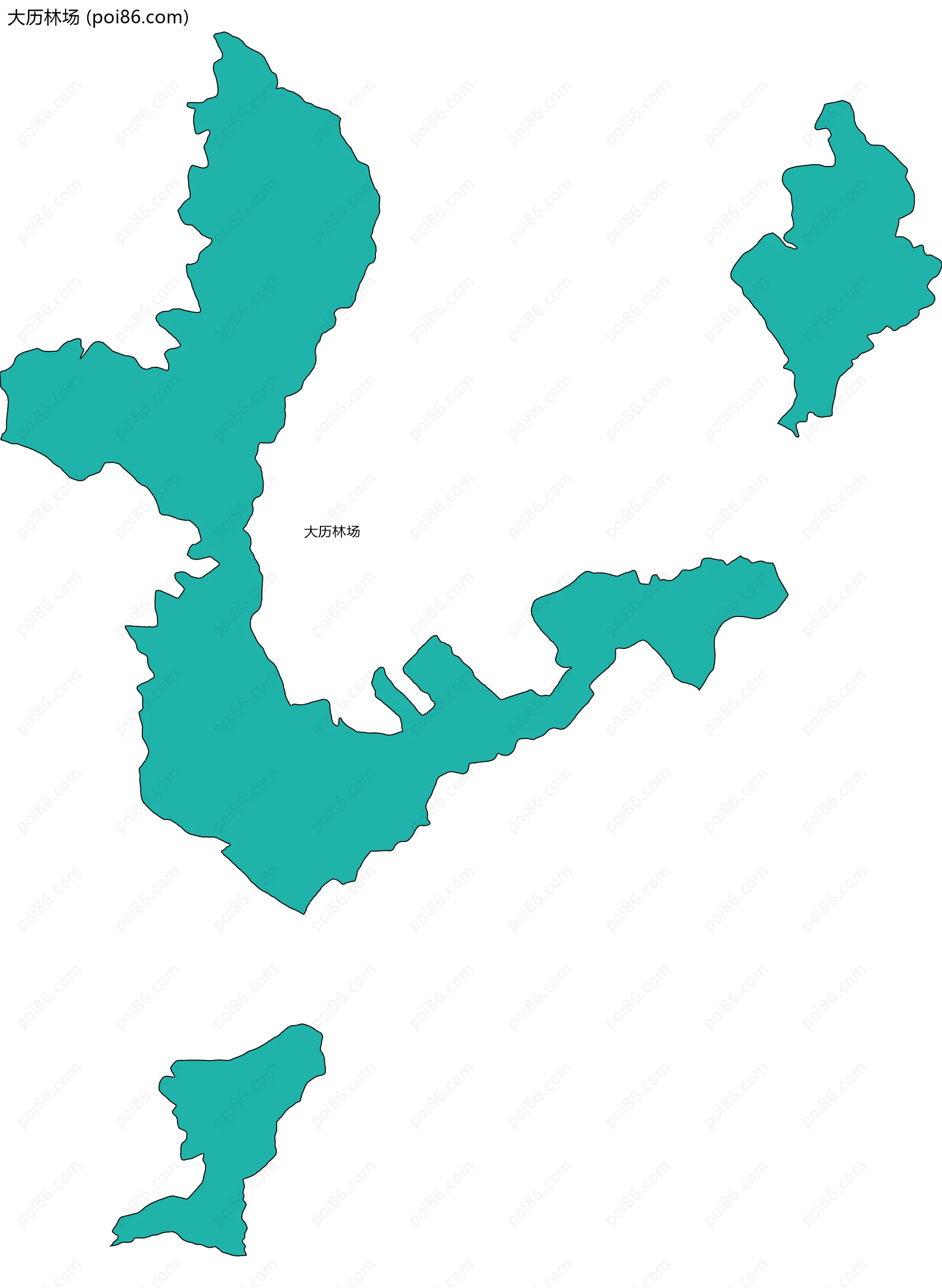 大历林场边界地图