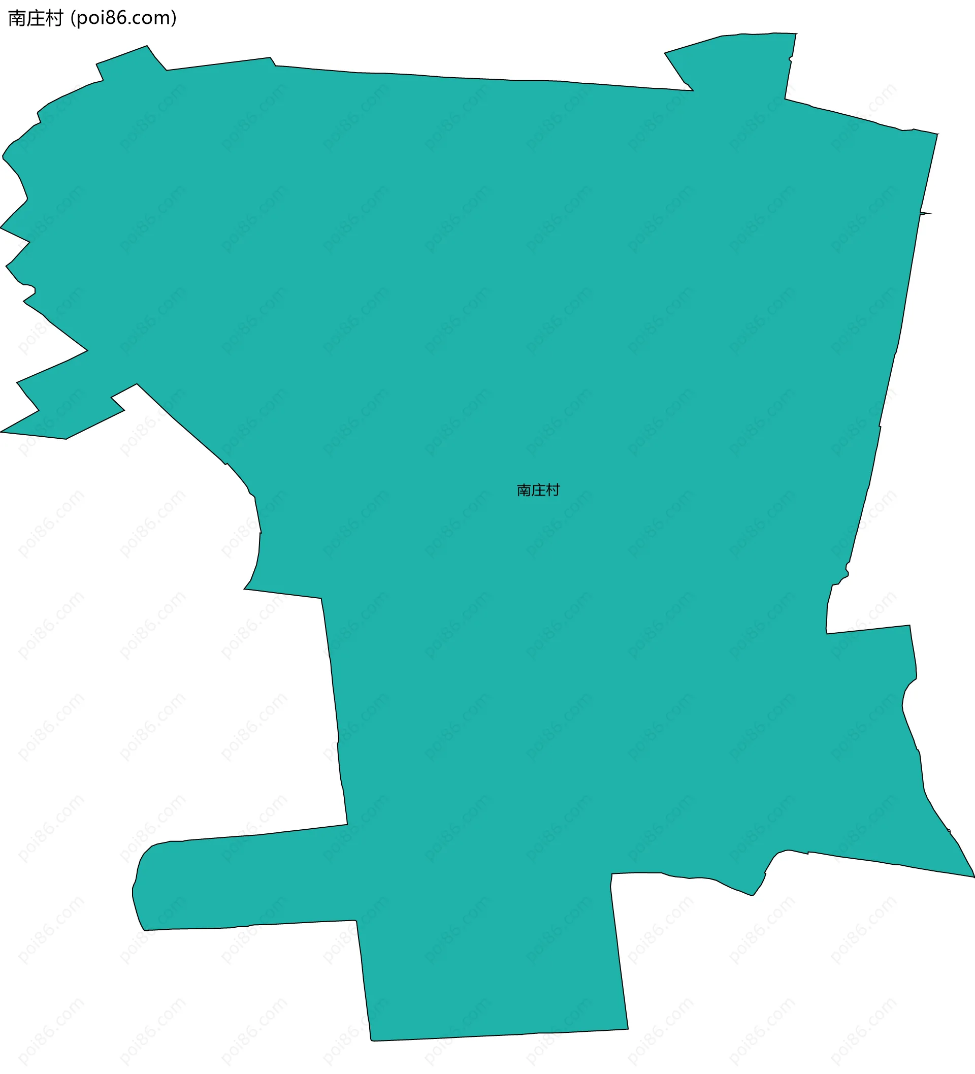 南庄村边界地图