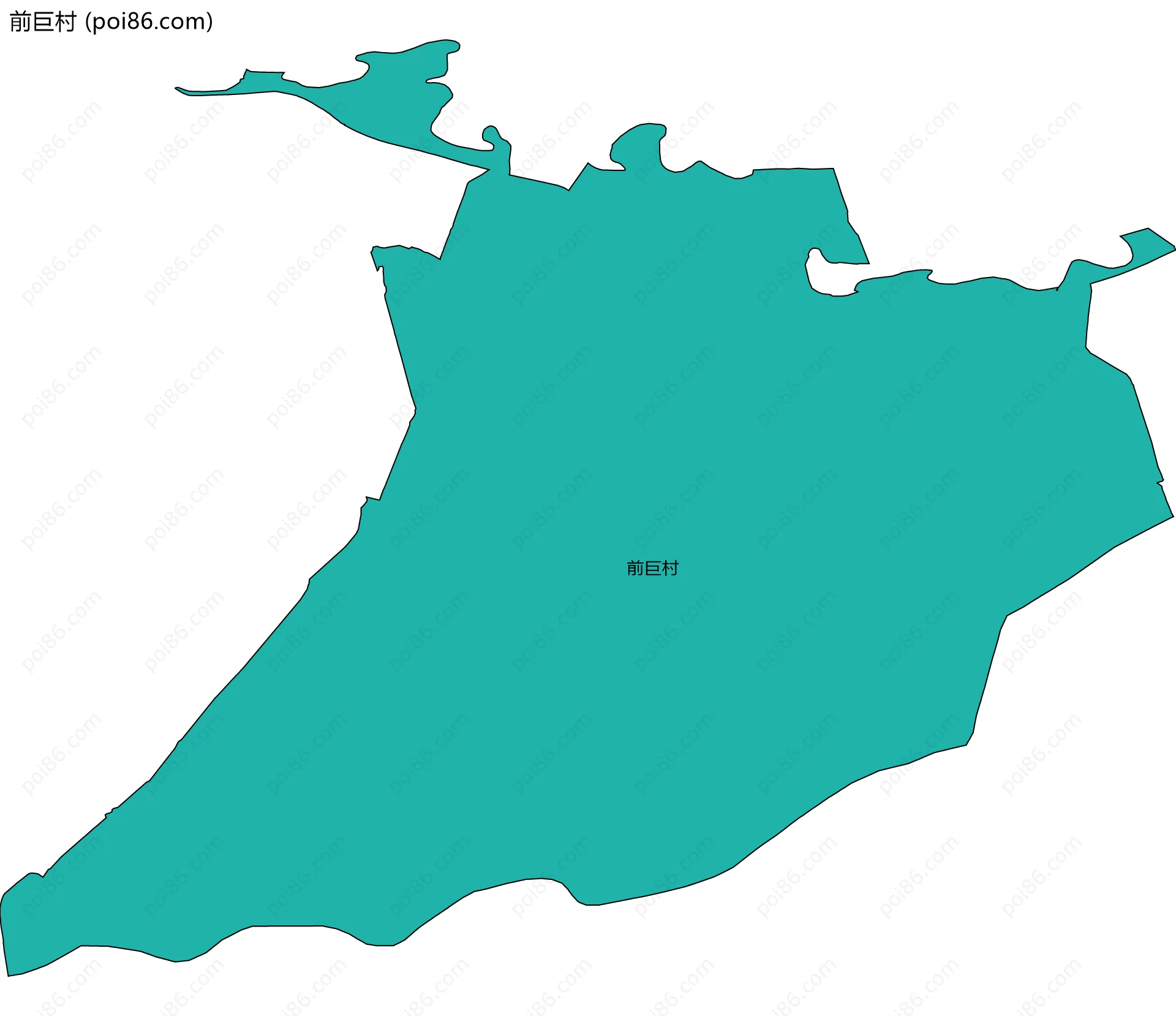 前巨村边界地图