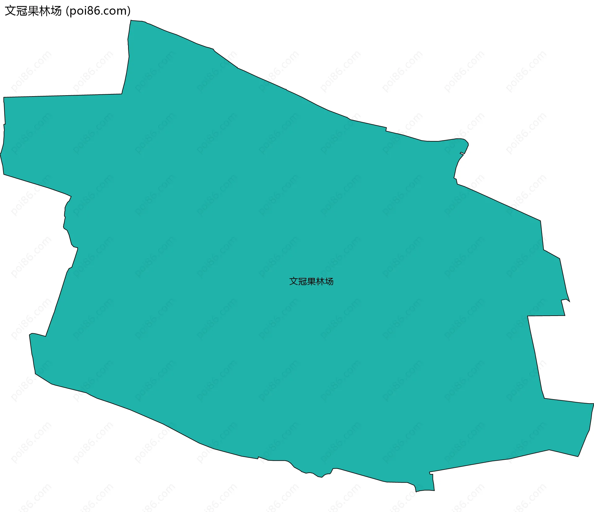 文冠果林场边界地图