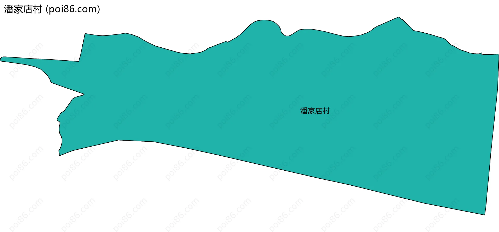 潘家店村边界地图