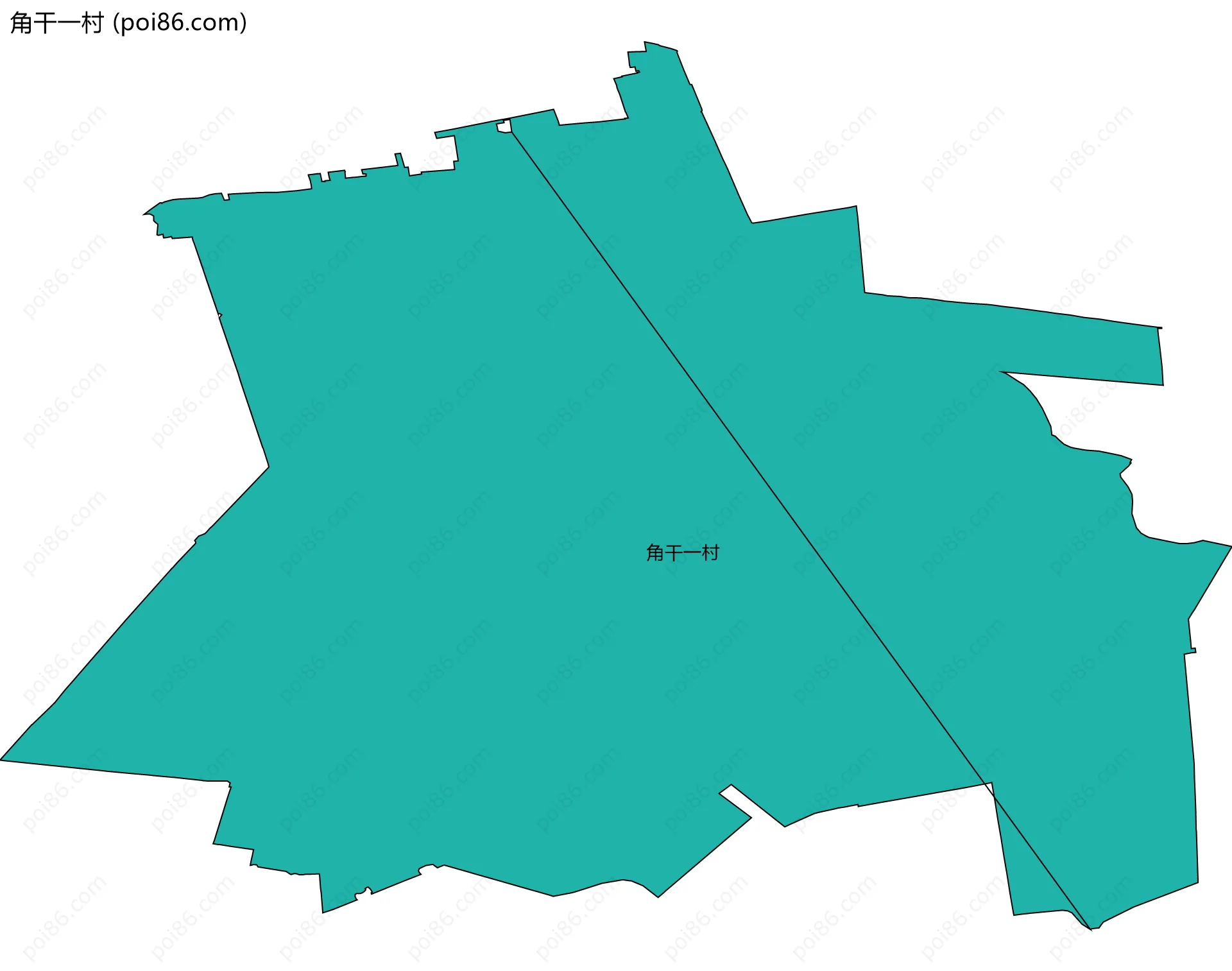 角干一村边界地图