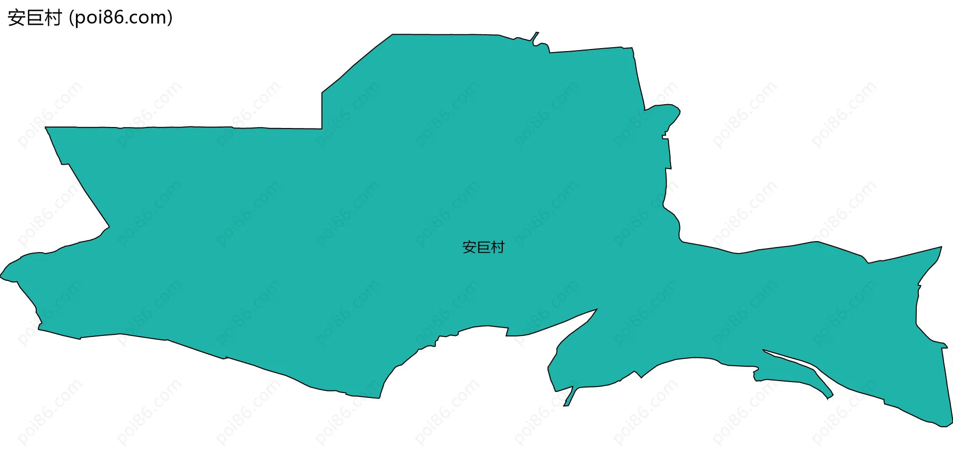 安巨村边界地图