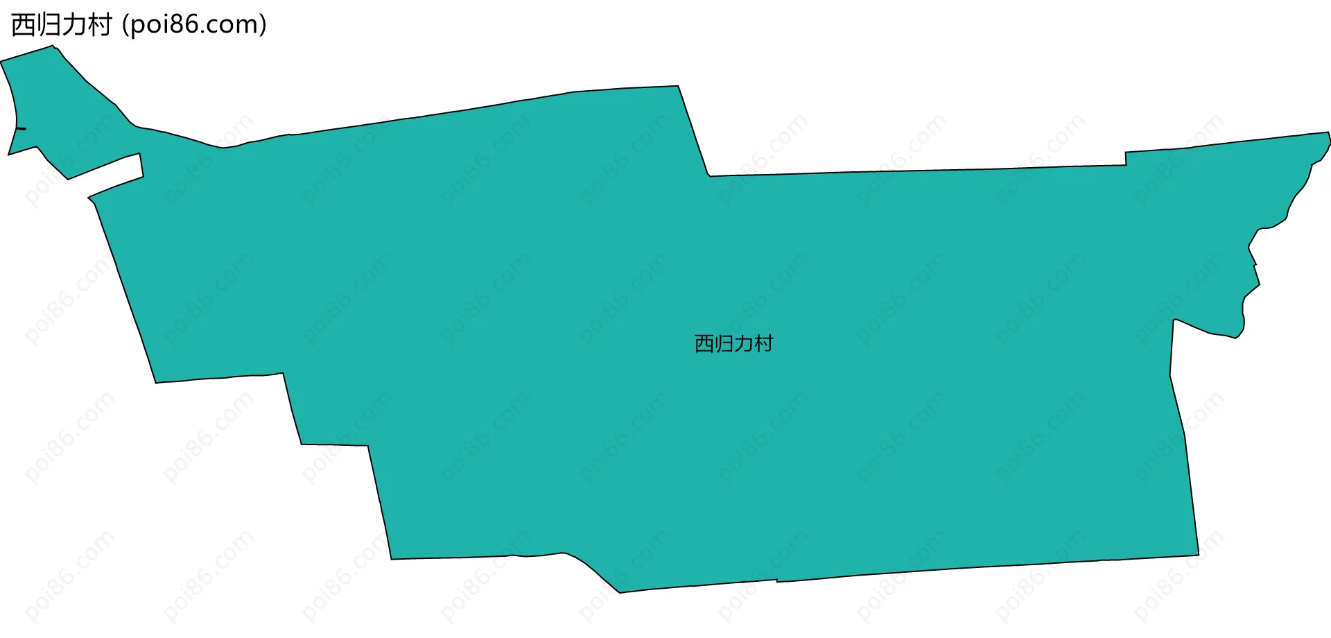 西归力村边界地图