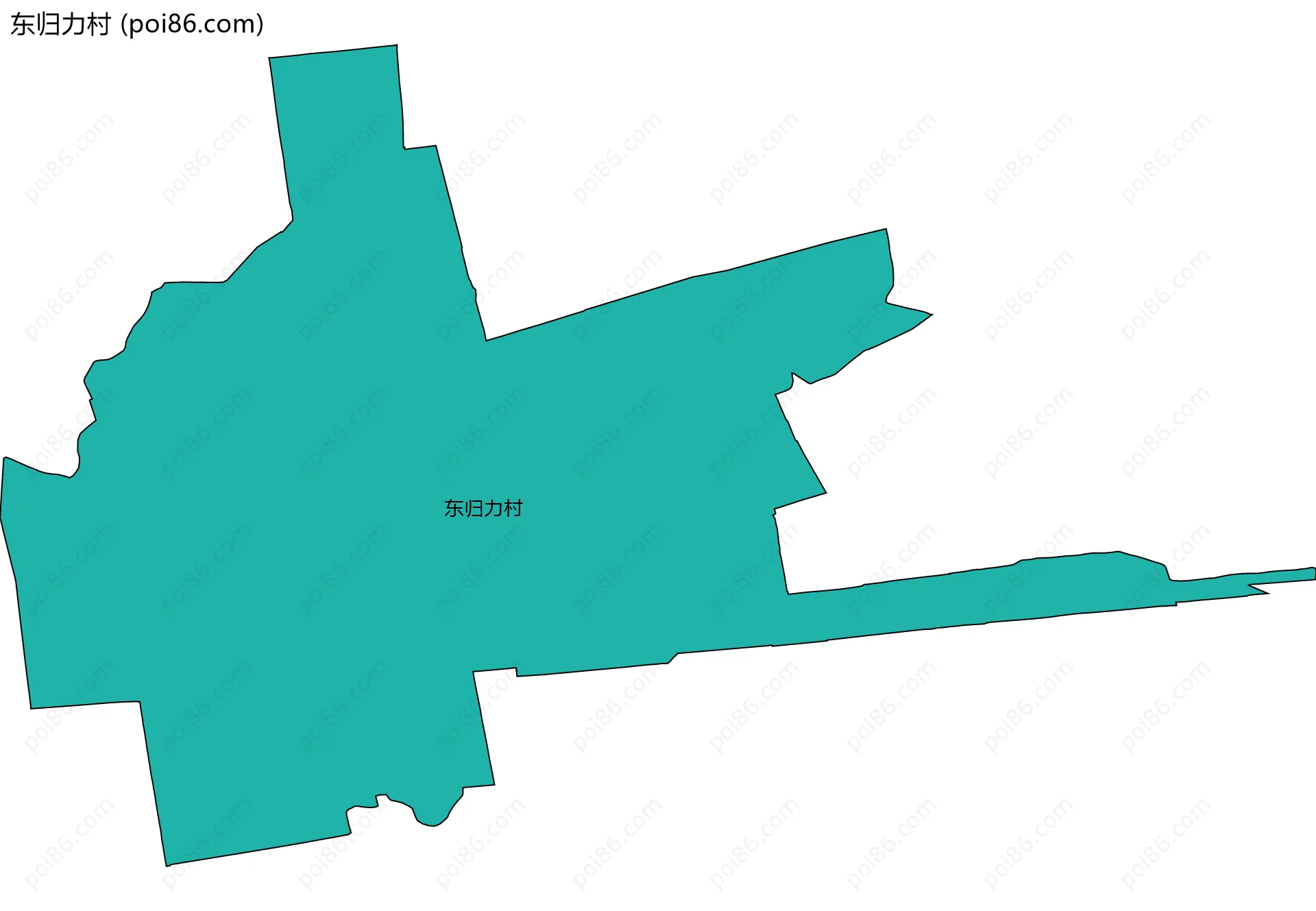 东归力村边界地图