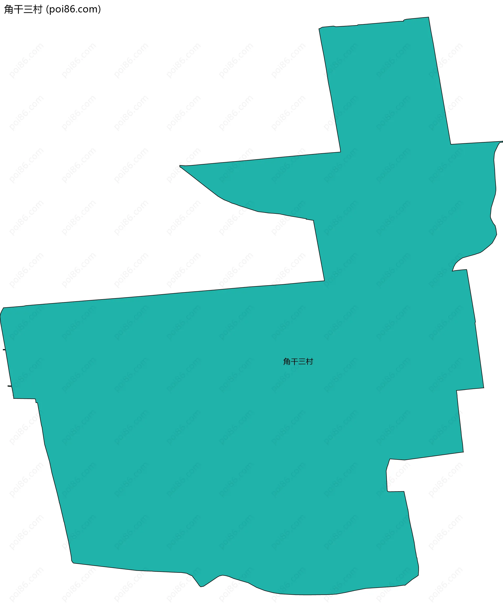 角干三村边界地图