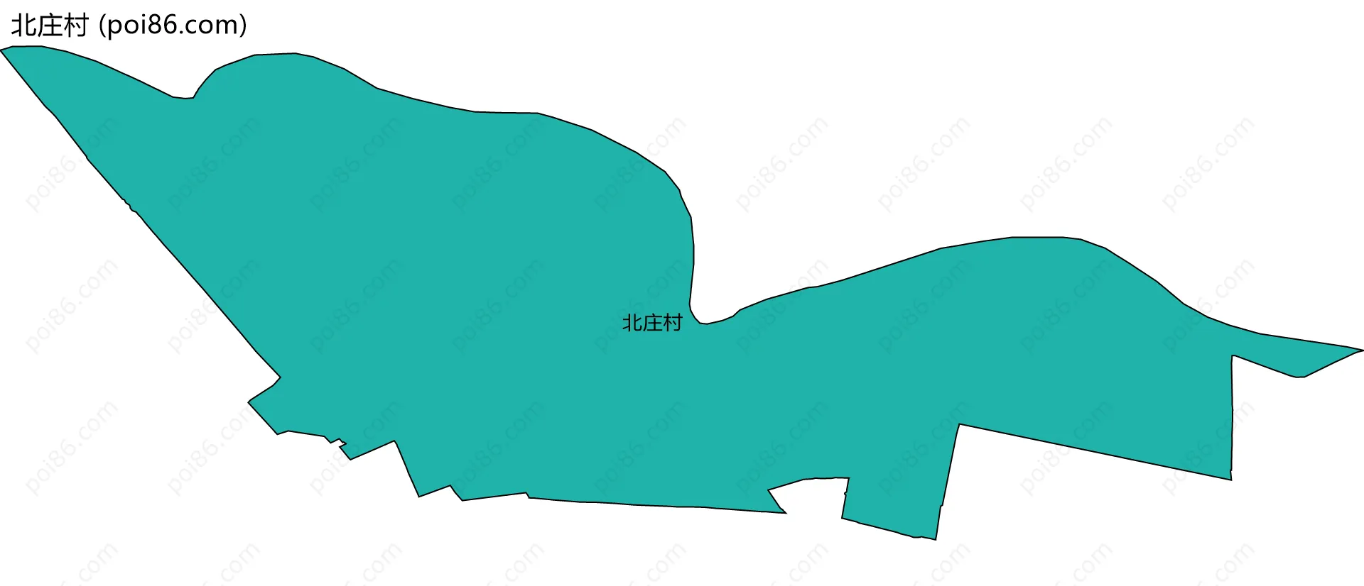 北庄村边界地图