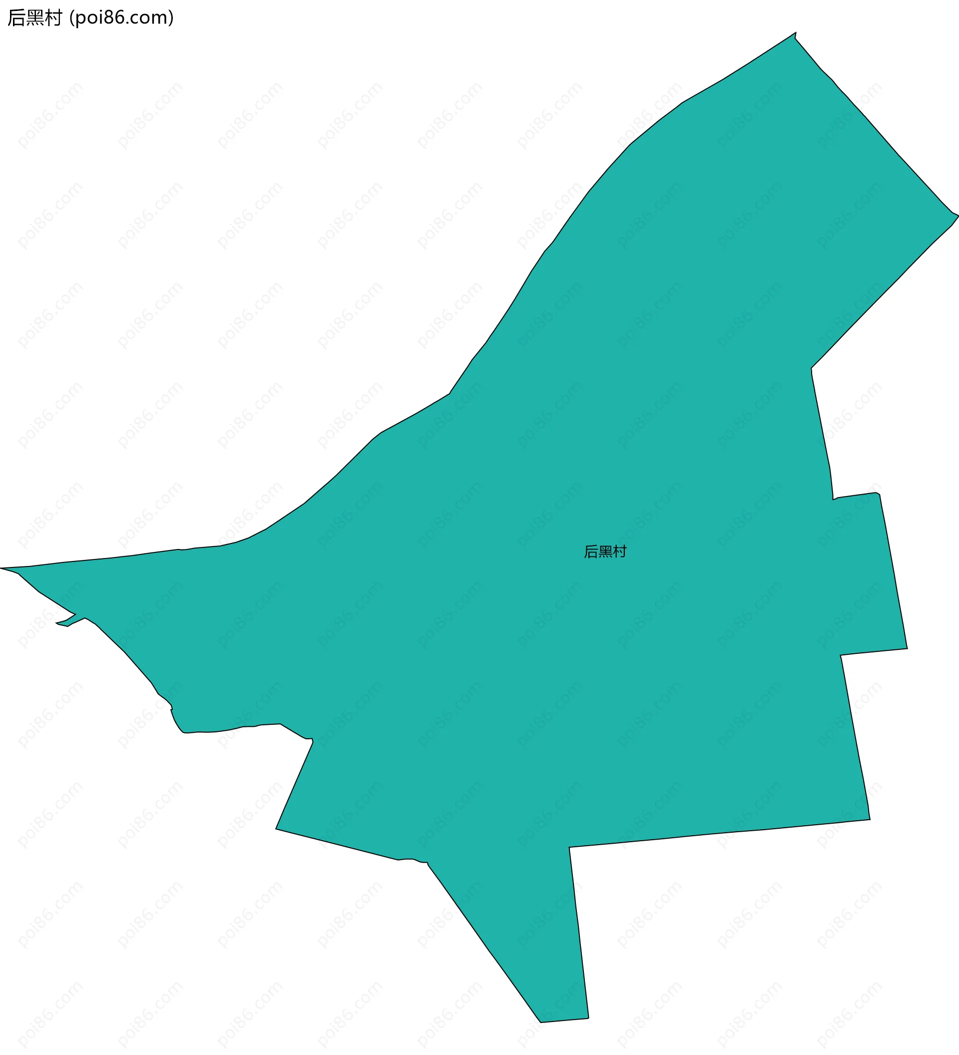 后黑村边界地图