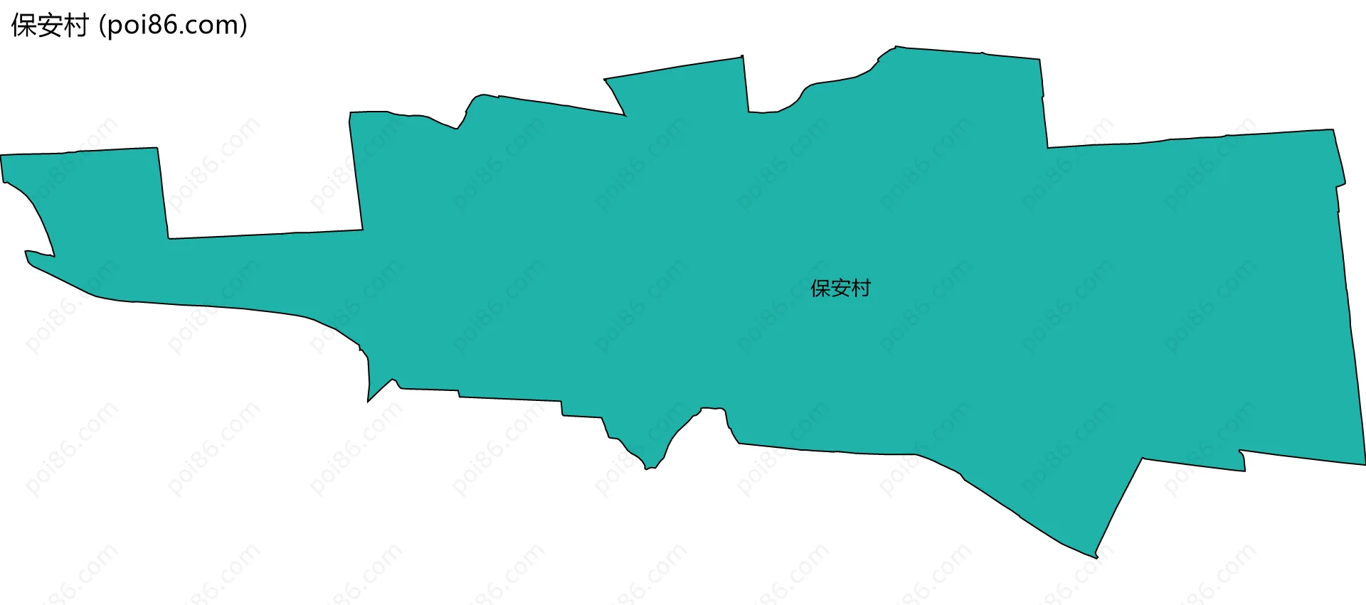 保安村边界地图