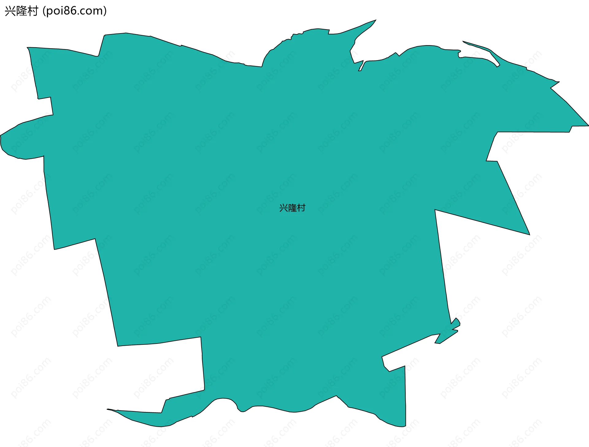 兴隆村边界地图