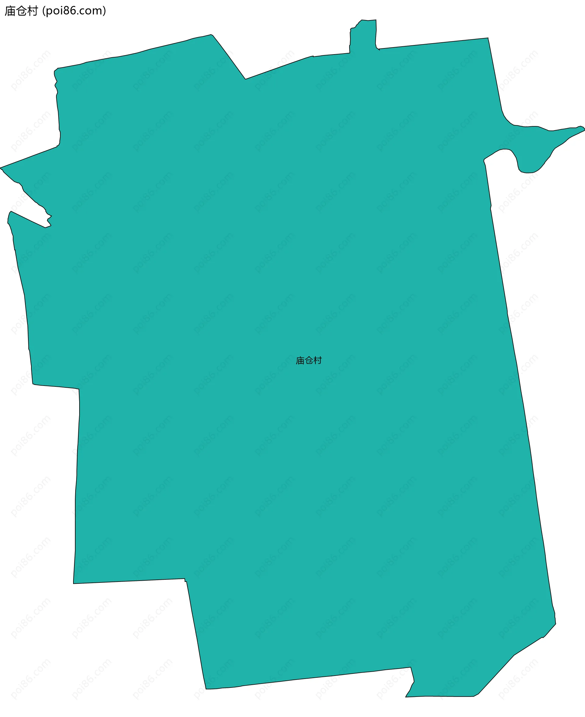 庙仓村边界地图