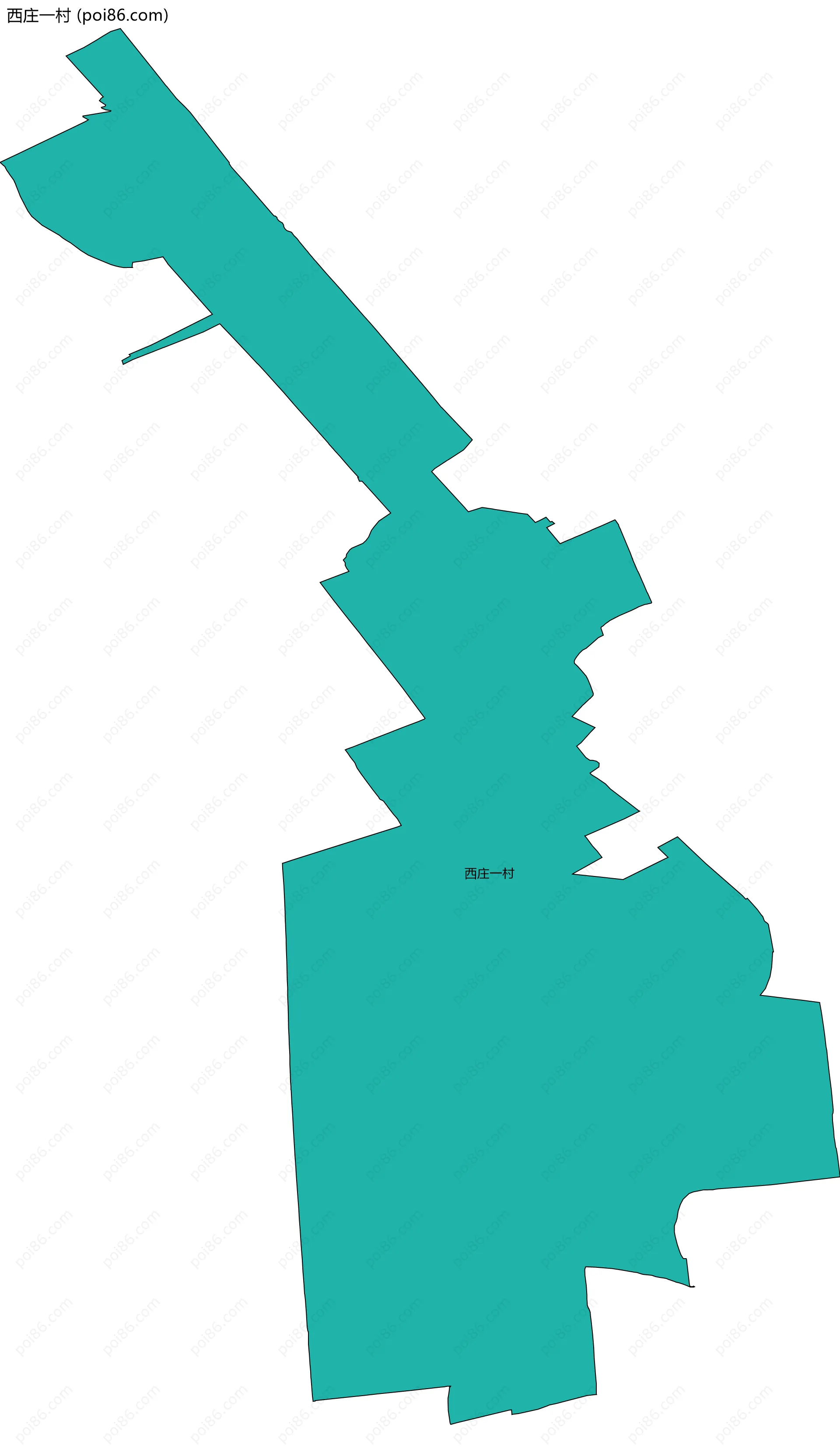 西庄一村边界地图