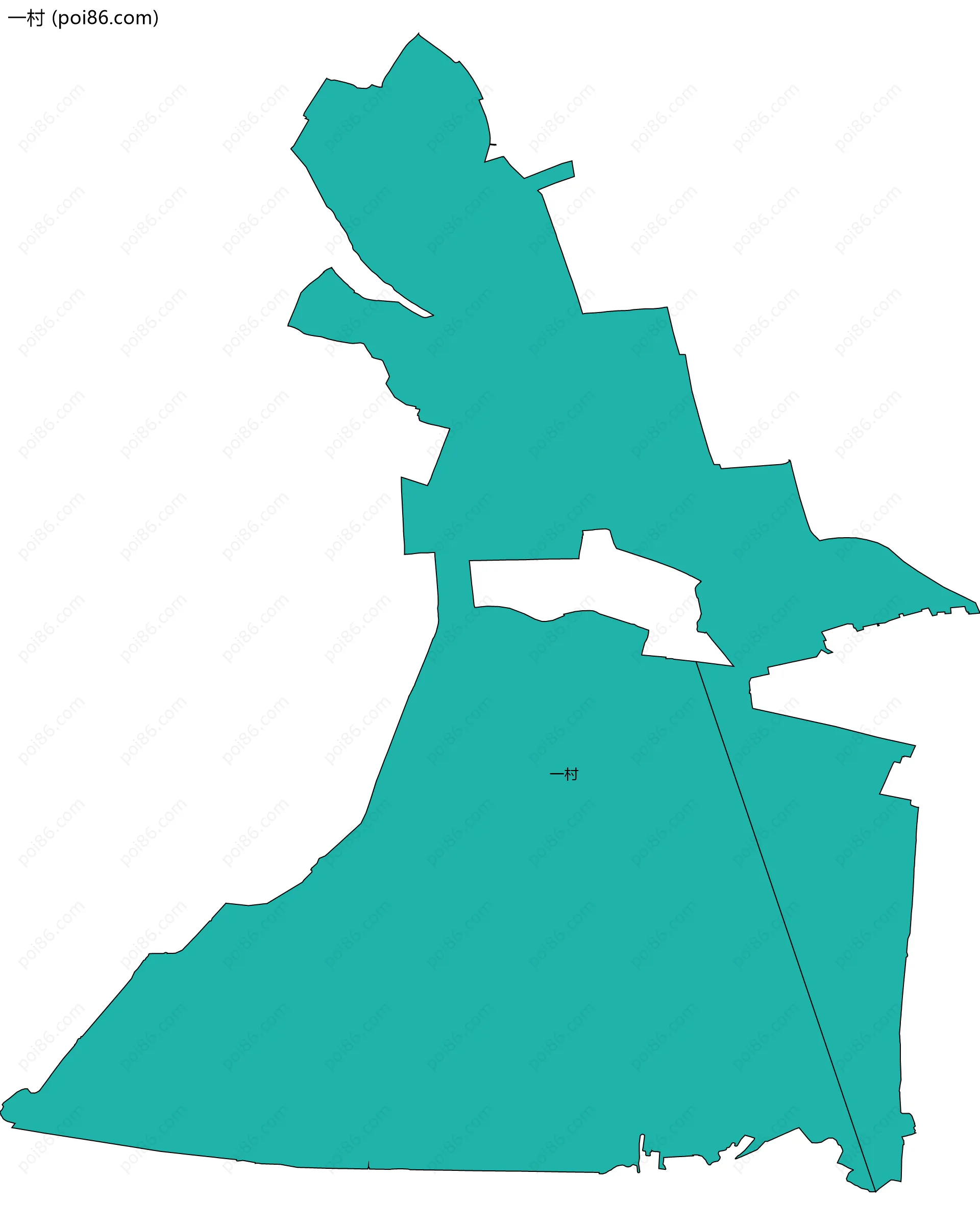 一村边界地图