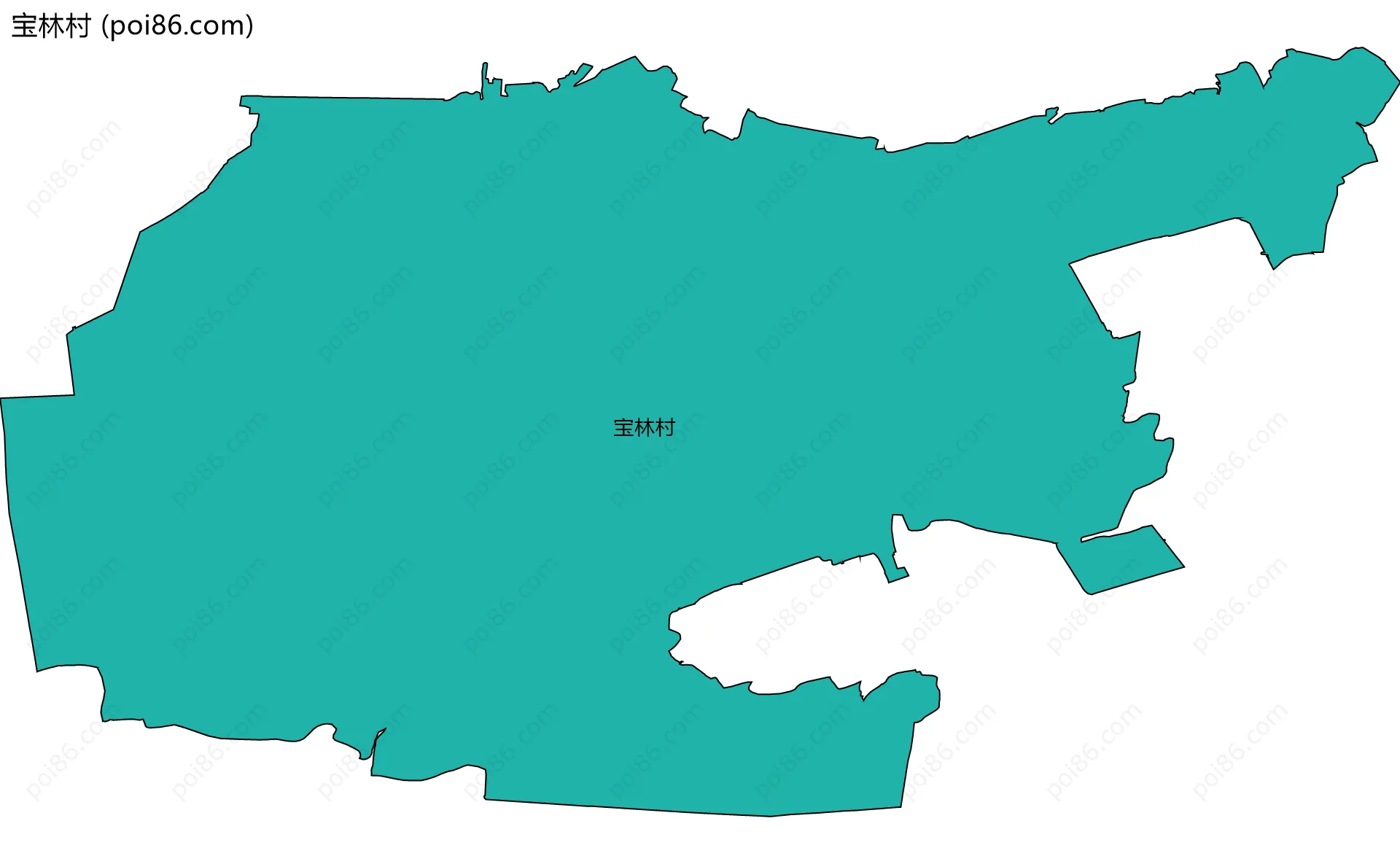 宝林村边界地图