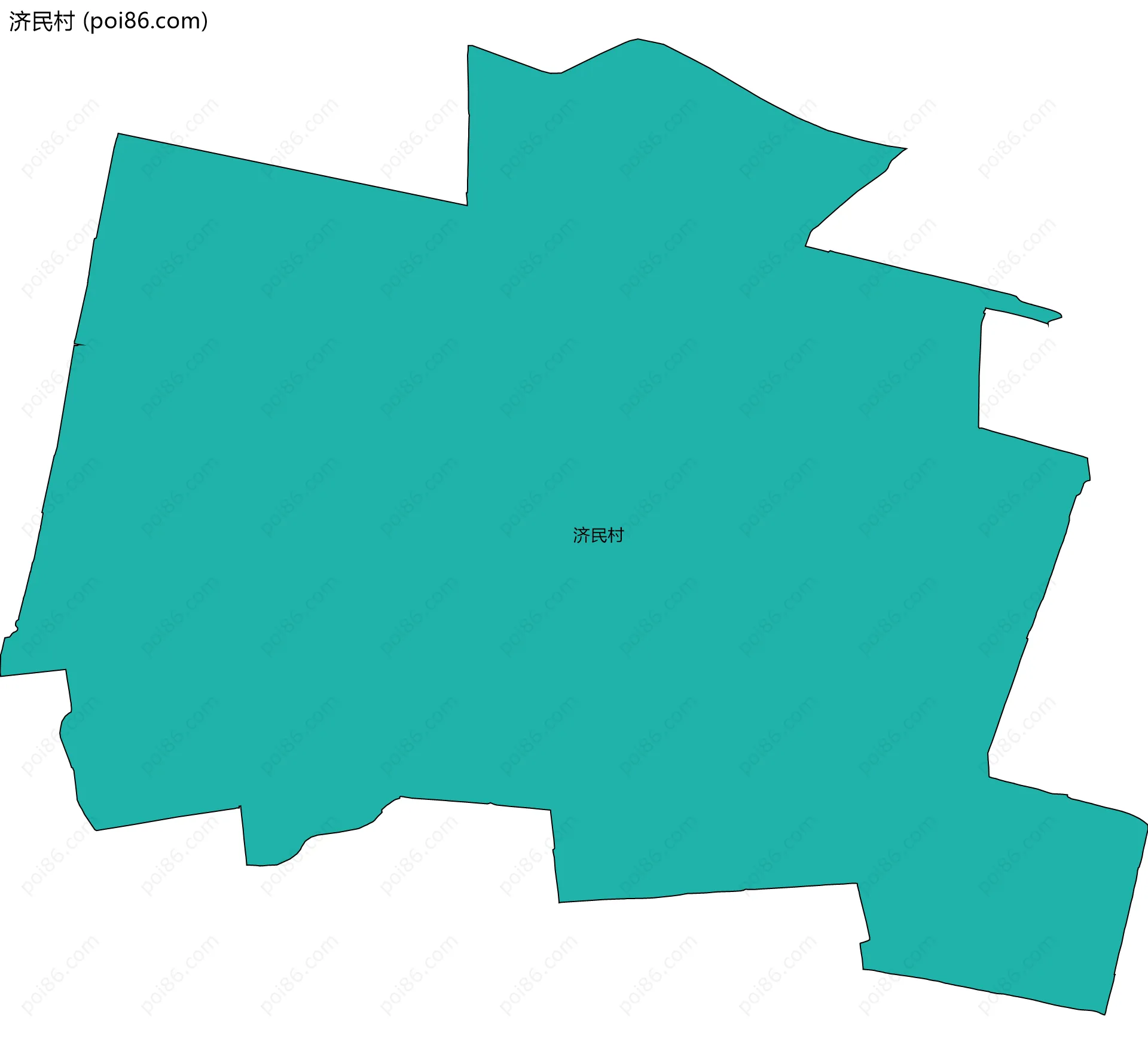 济民村边界地图