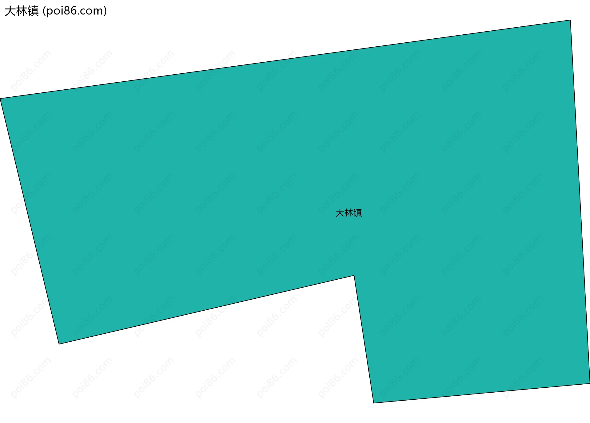 大林镇边界地图