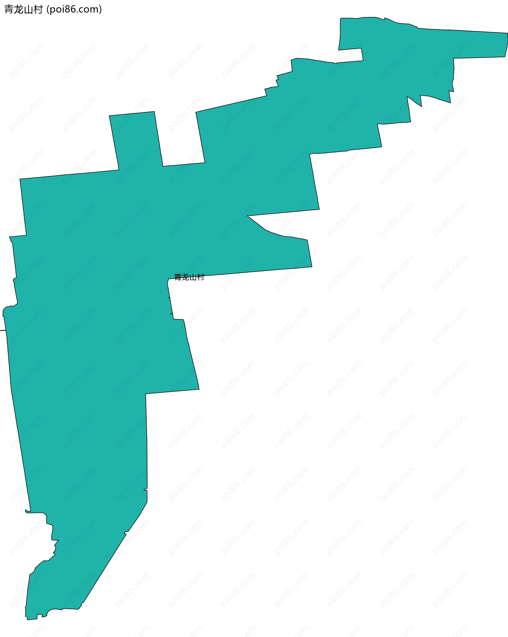 青龙山村边界地图