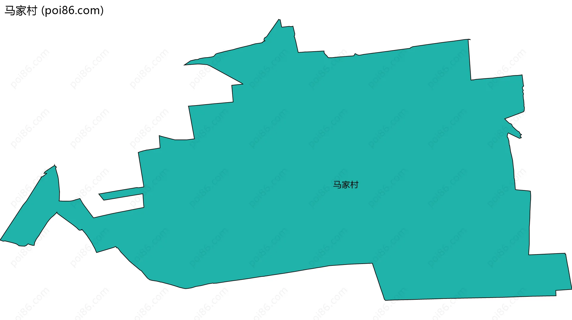 马家村边界地图