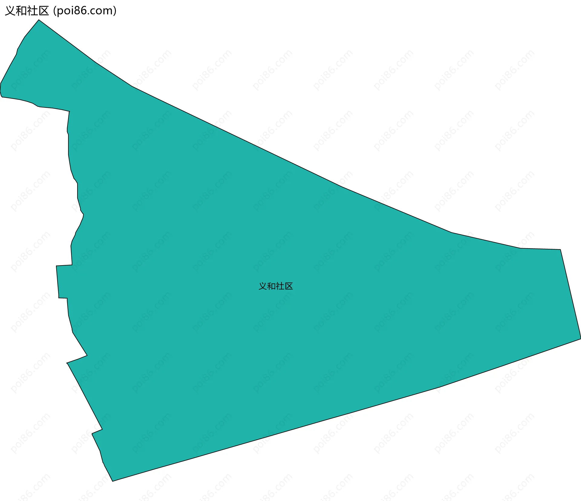 义和社区边界地图