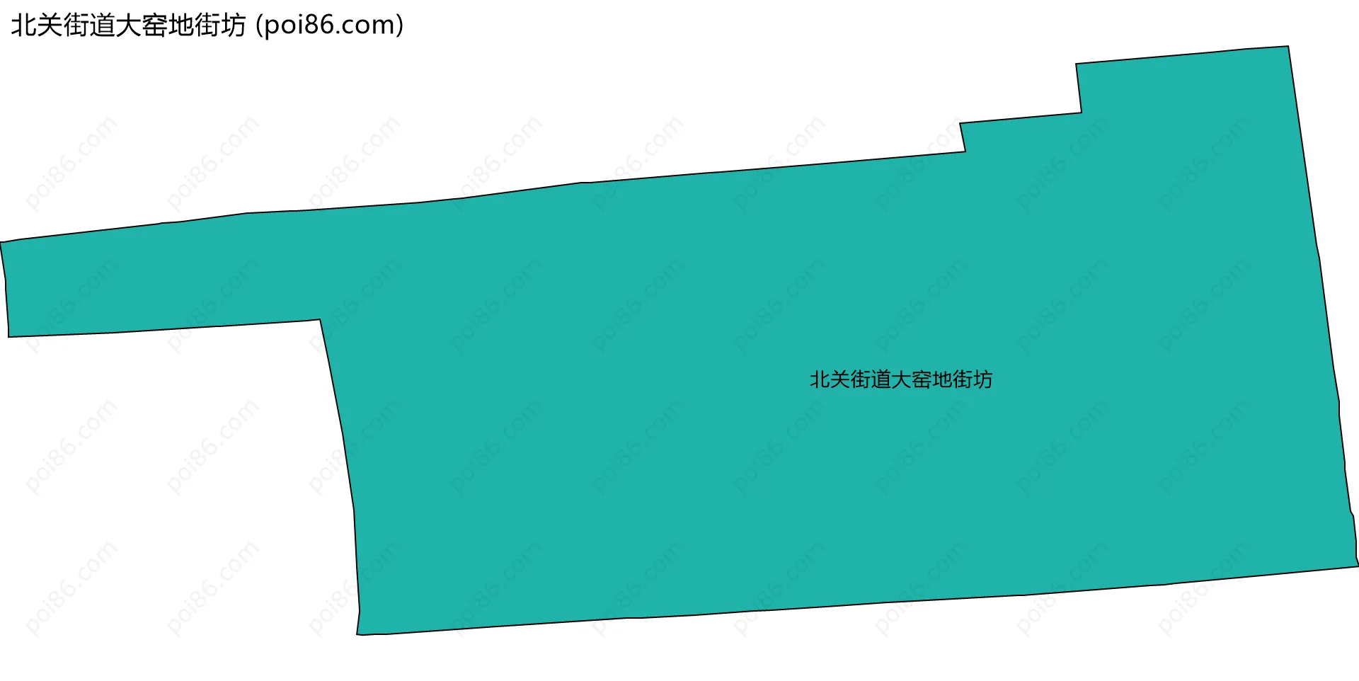 北关街道大窑地街坊边界地图