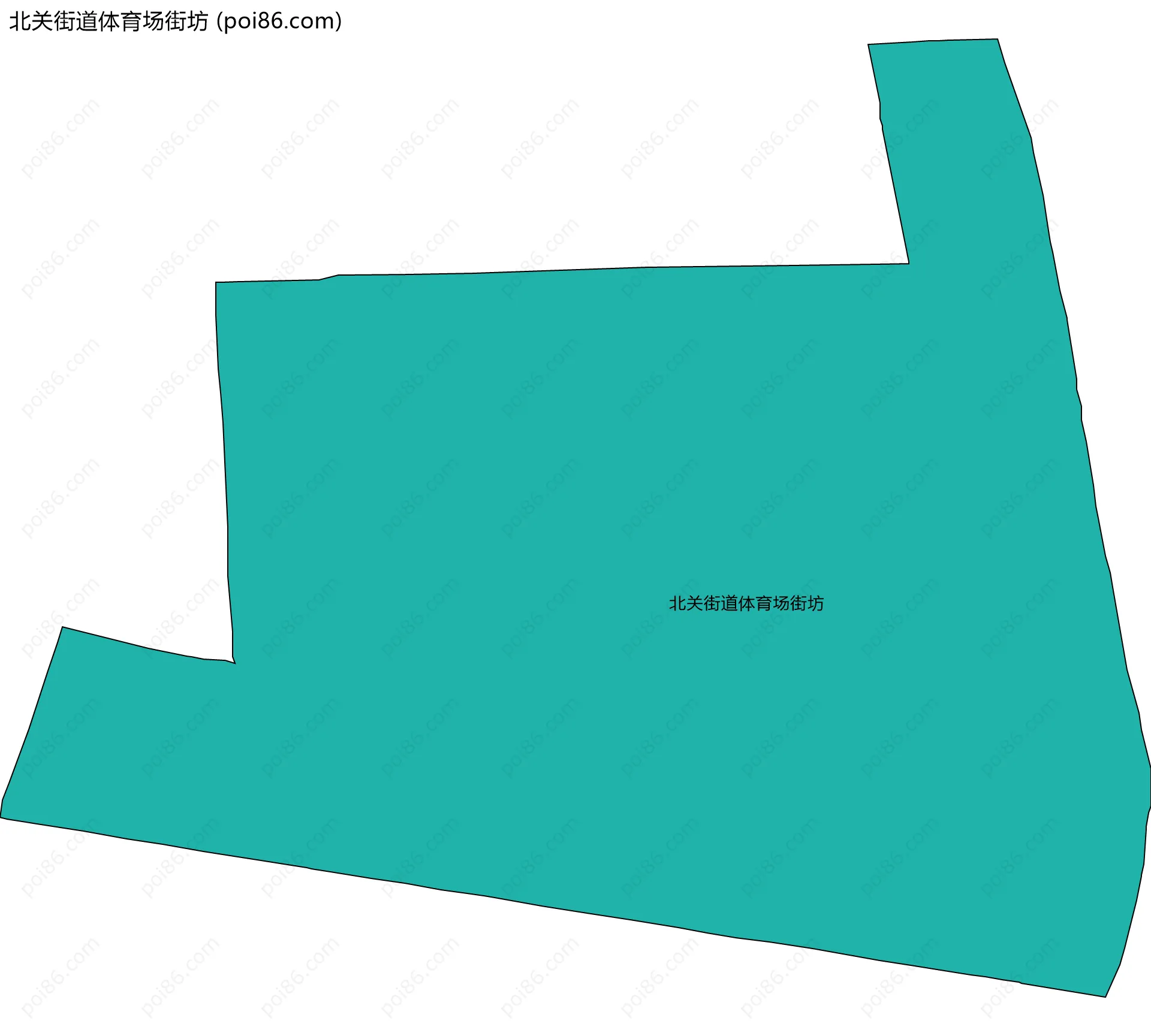 北关街道体育场街坊边界地图