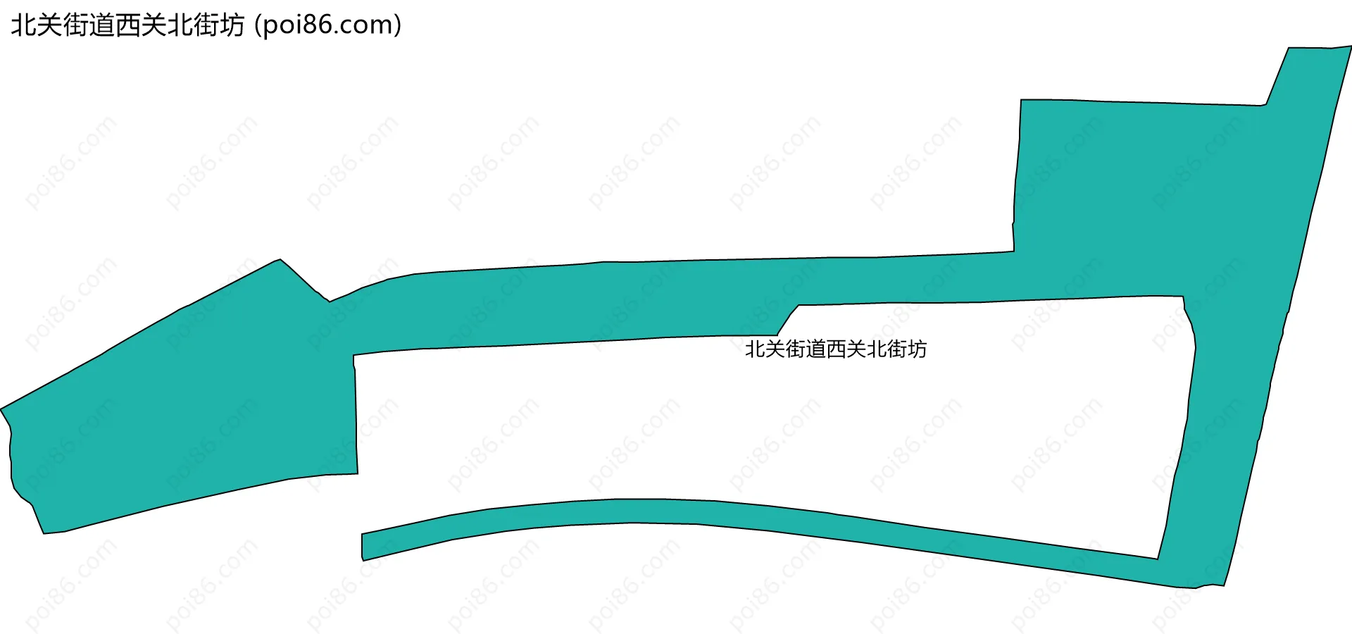 北关街道西关北街坊边界地图
