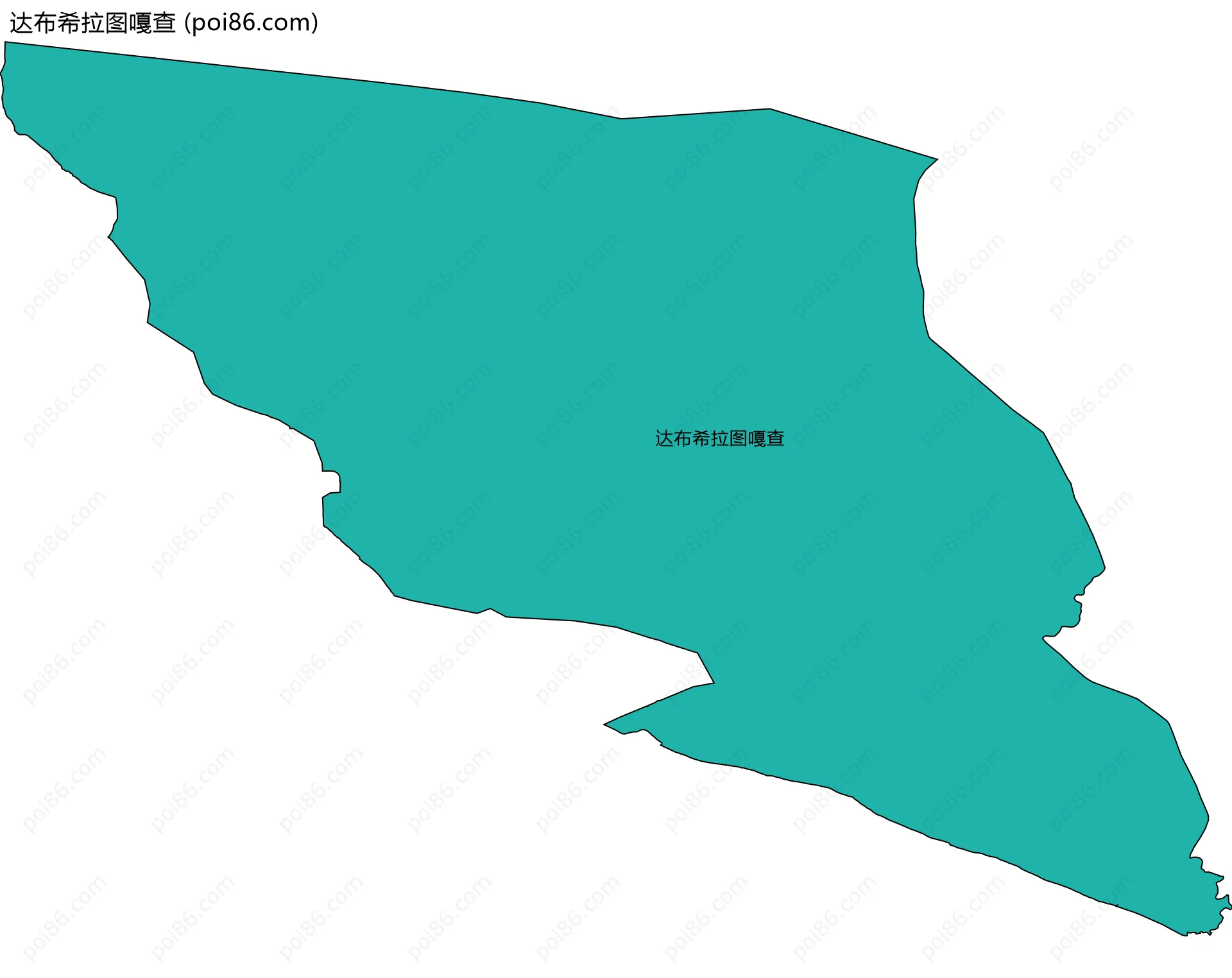 达布希拉图嘎查边界地图