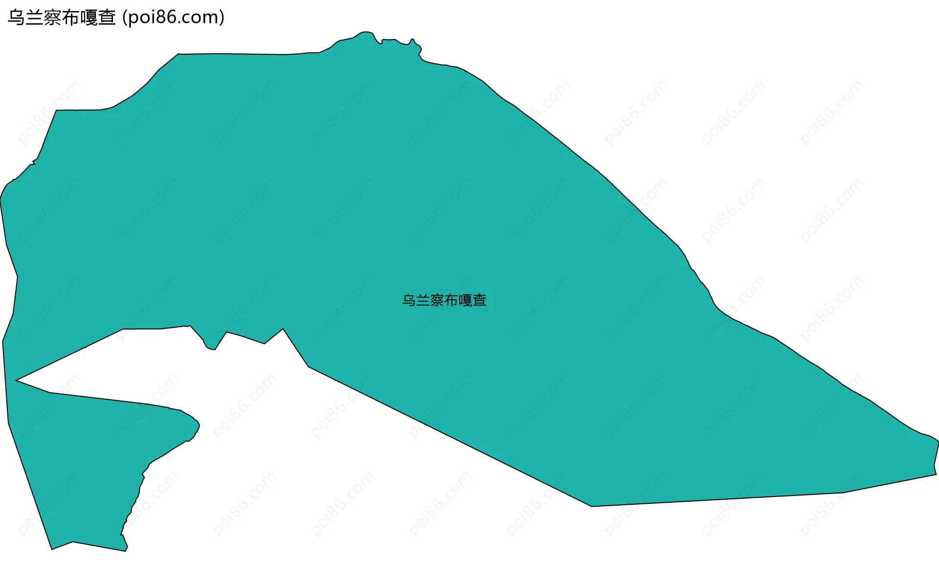乌兰察布嘎查边界地图
