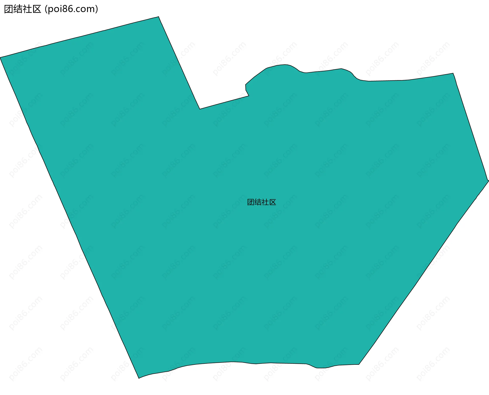 团结社区边界地图
