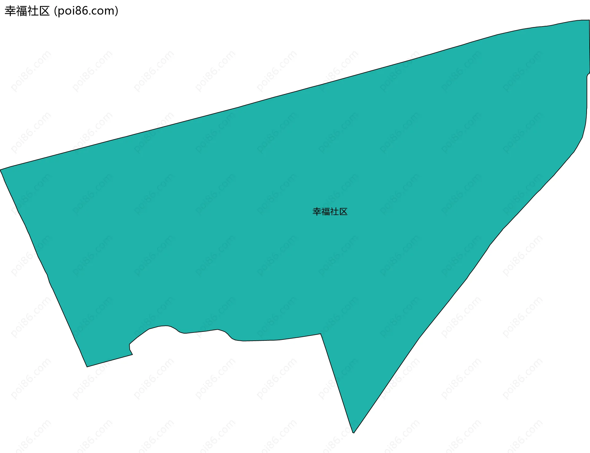 幸福社区边界地图