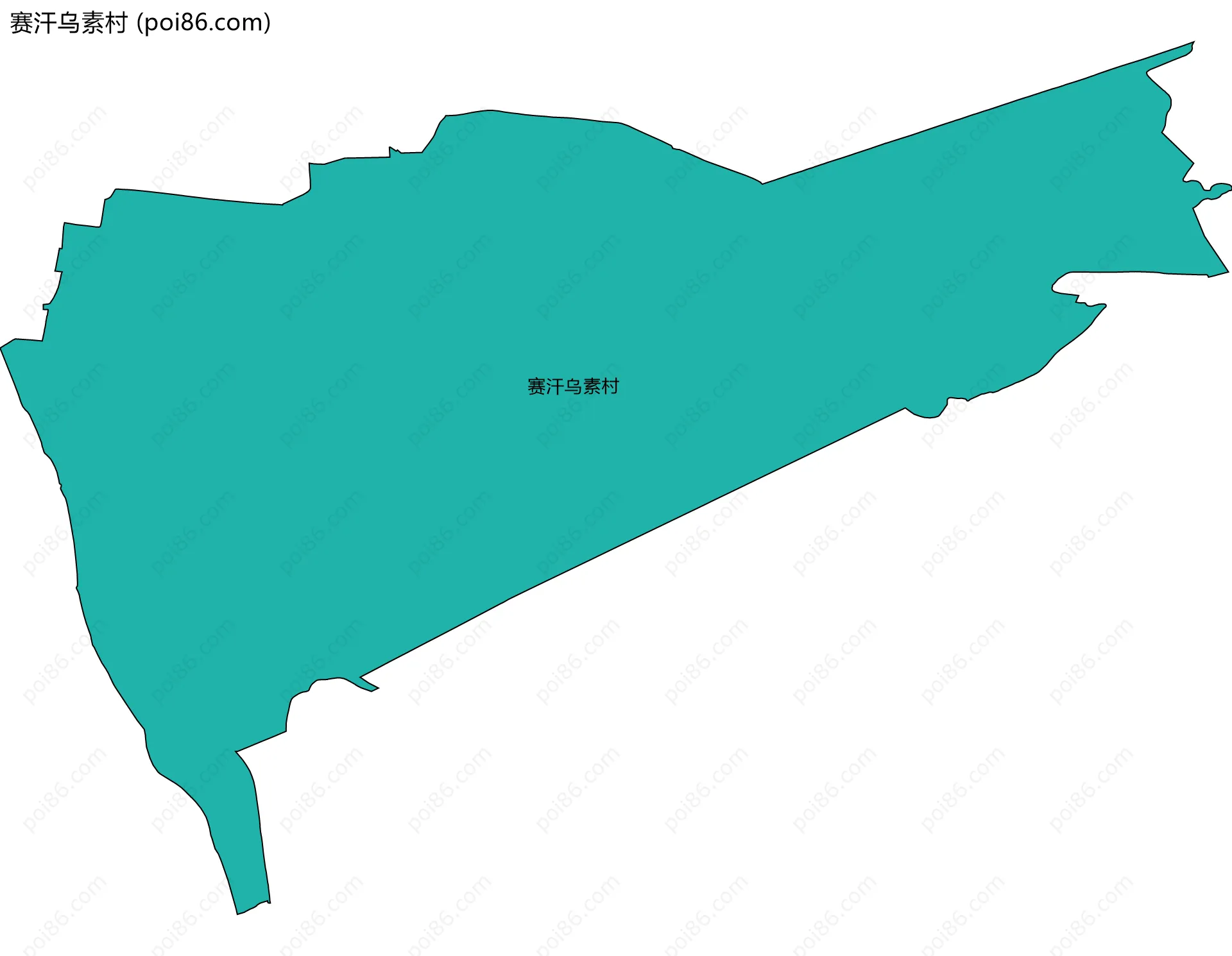赛汗乌素村边界地图