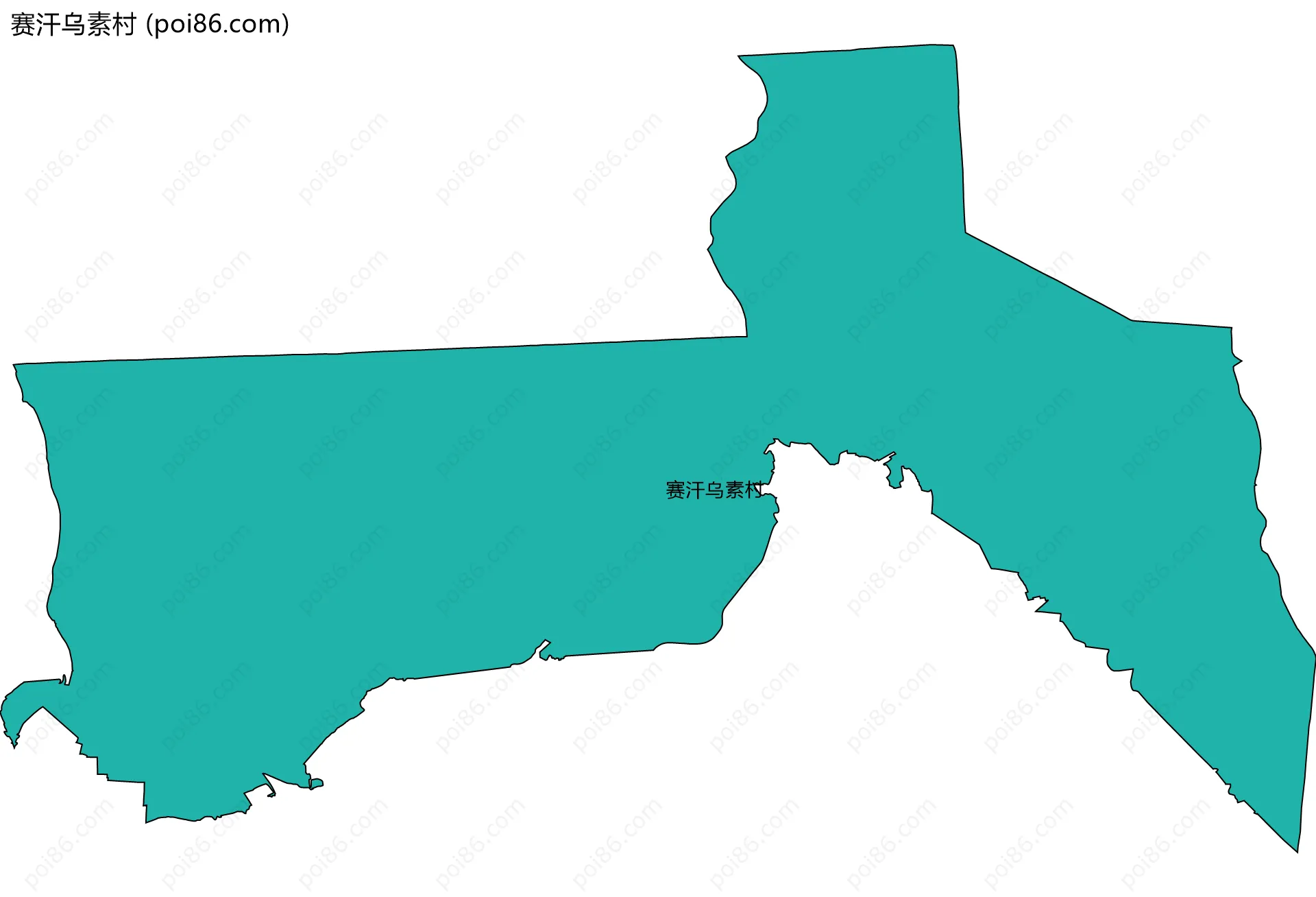 赛汗乌素村边界地图
