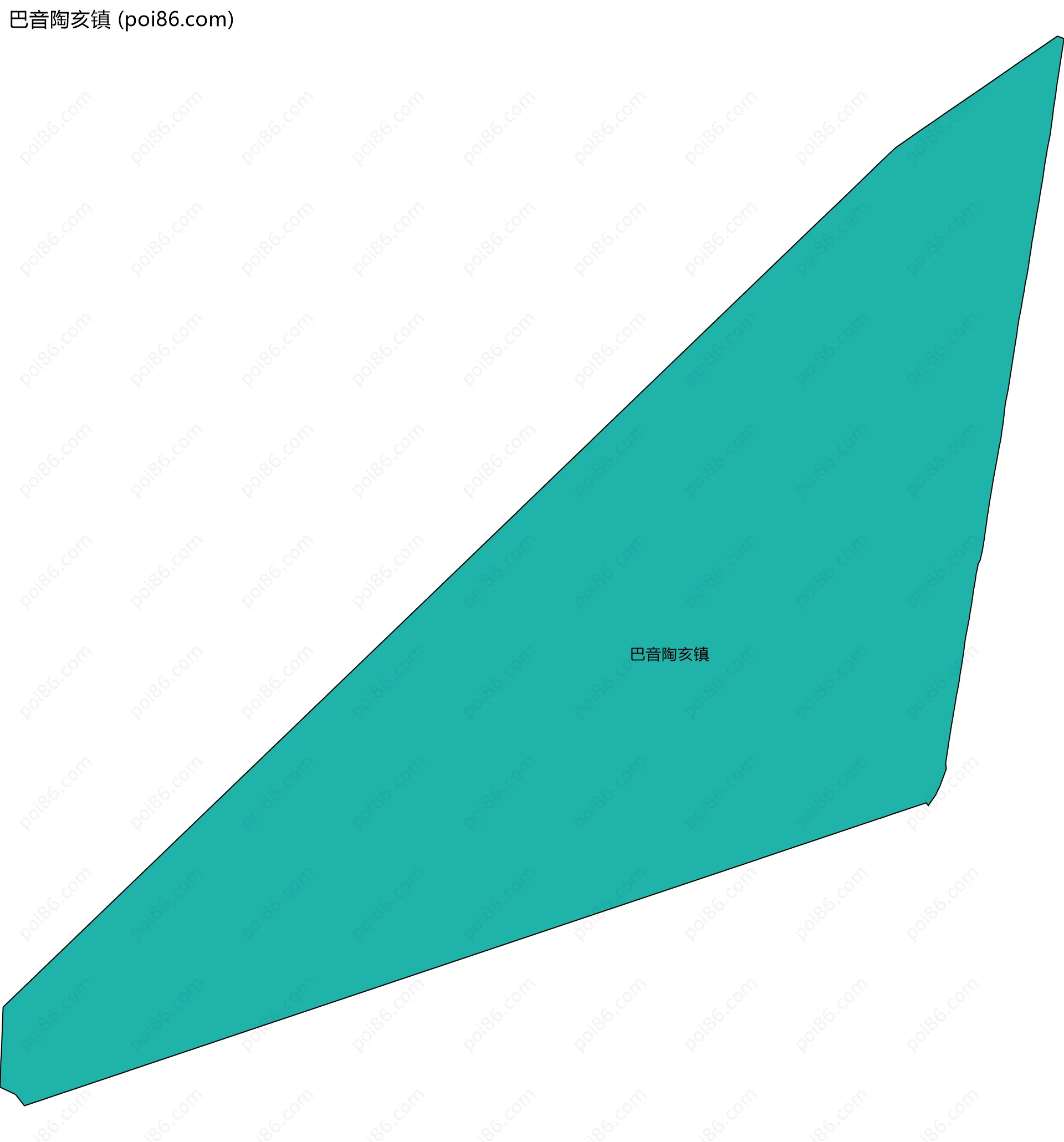 巴音陶亥镇边界地图