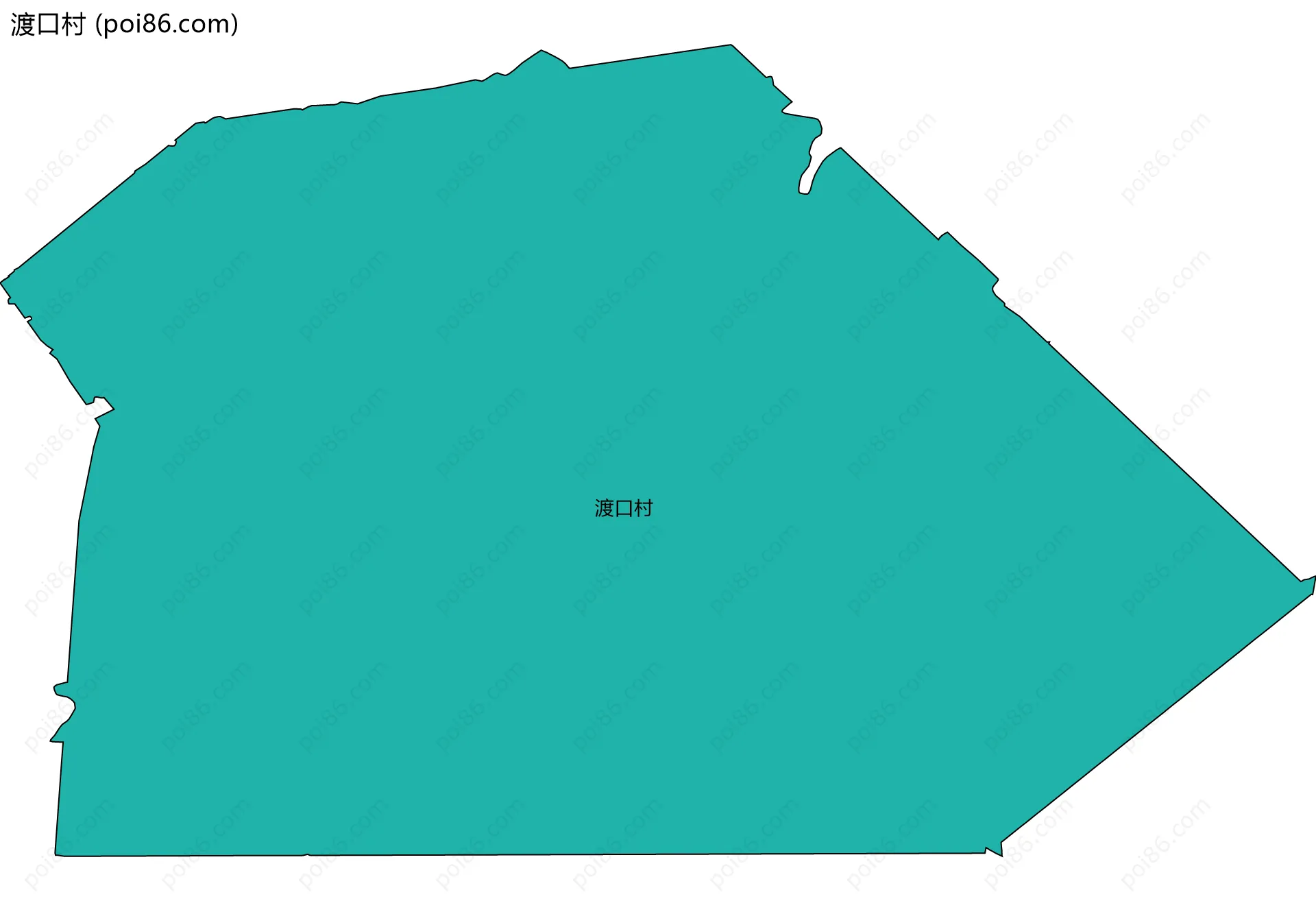 渡口村边界地图