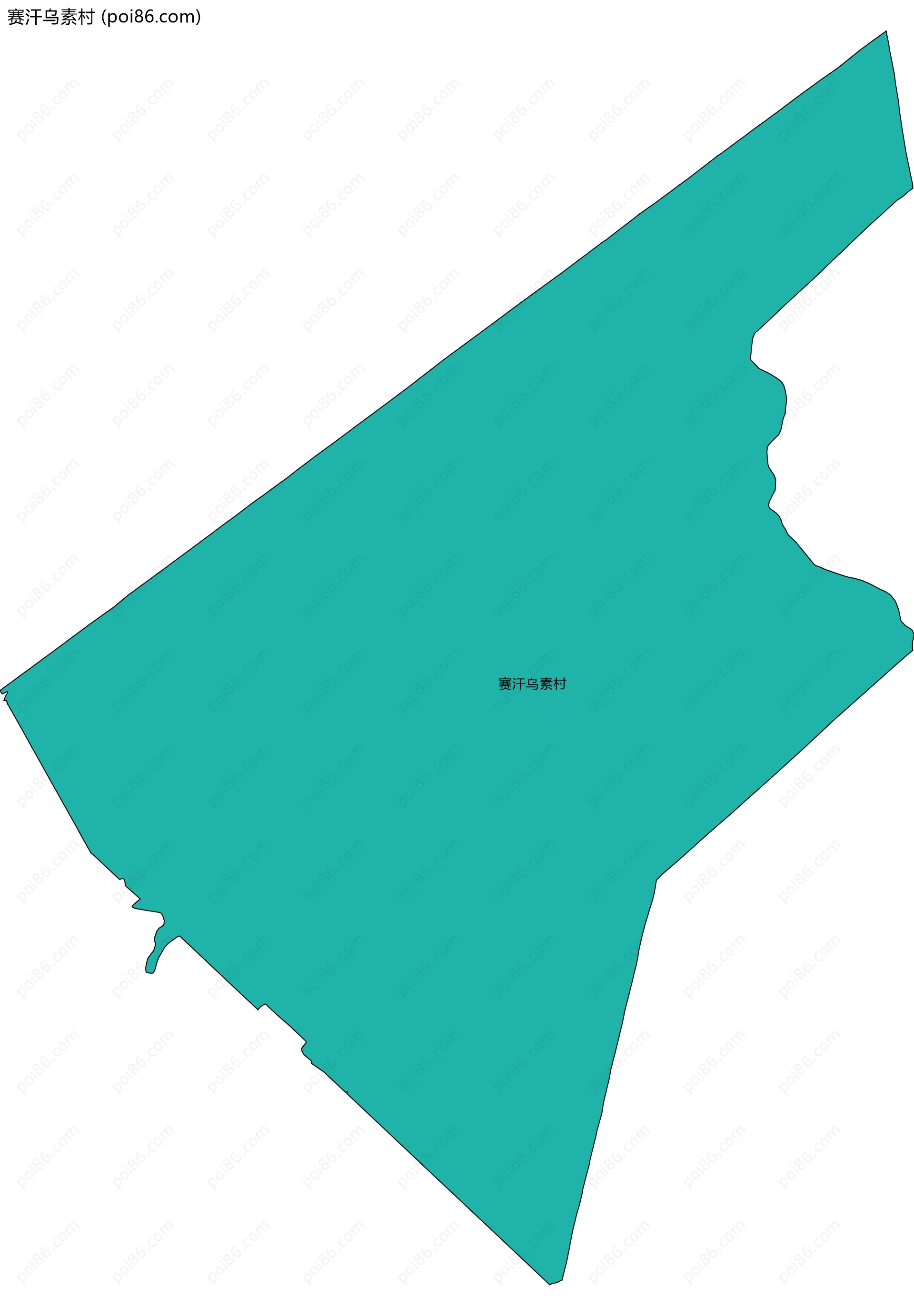 赛汗乌素村边界地图