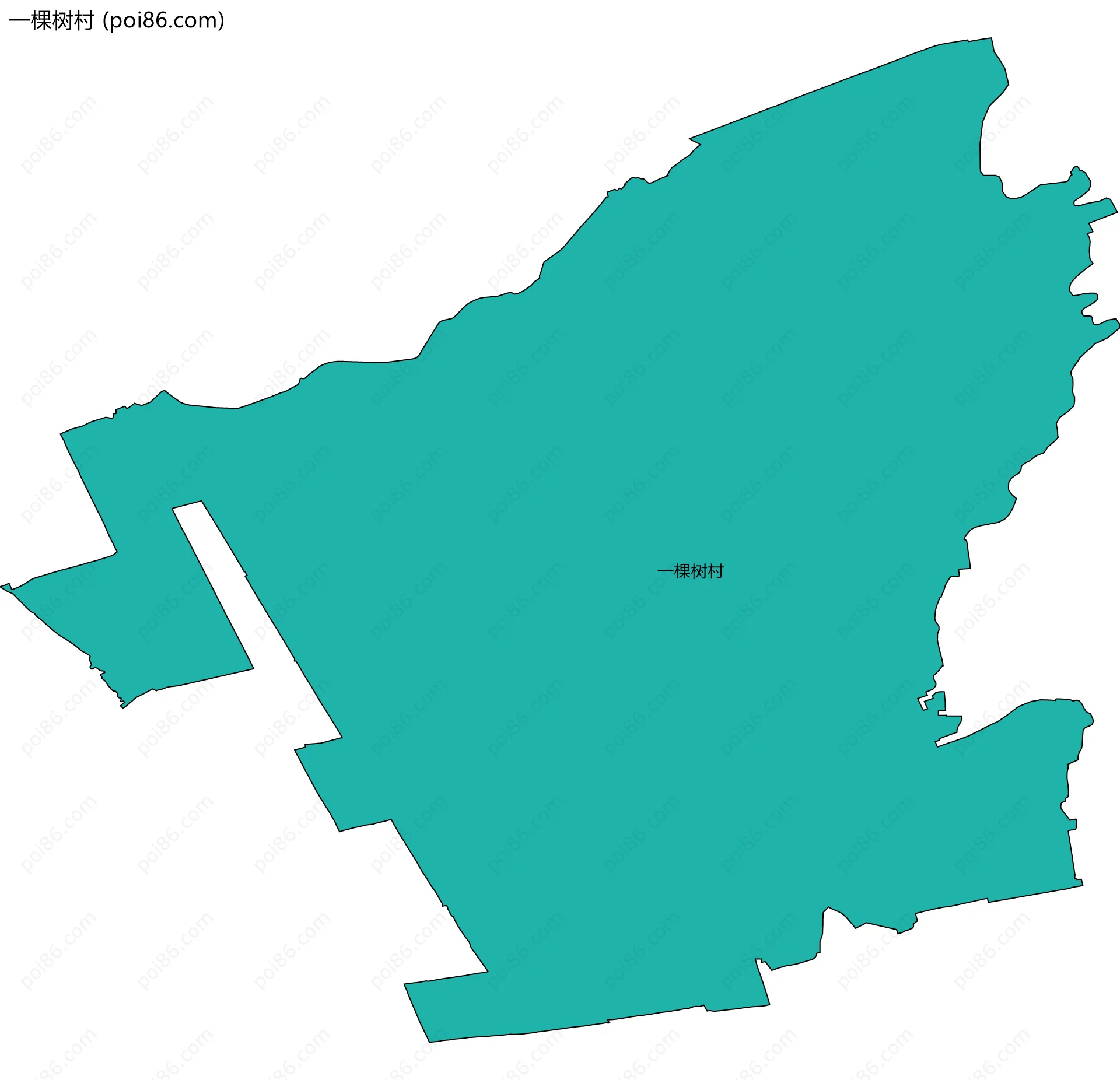 一棵树村边界地图