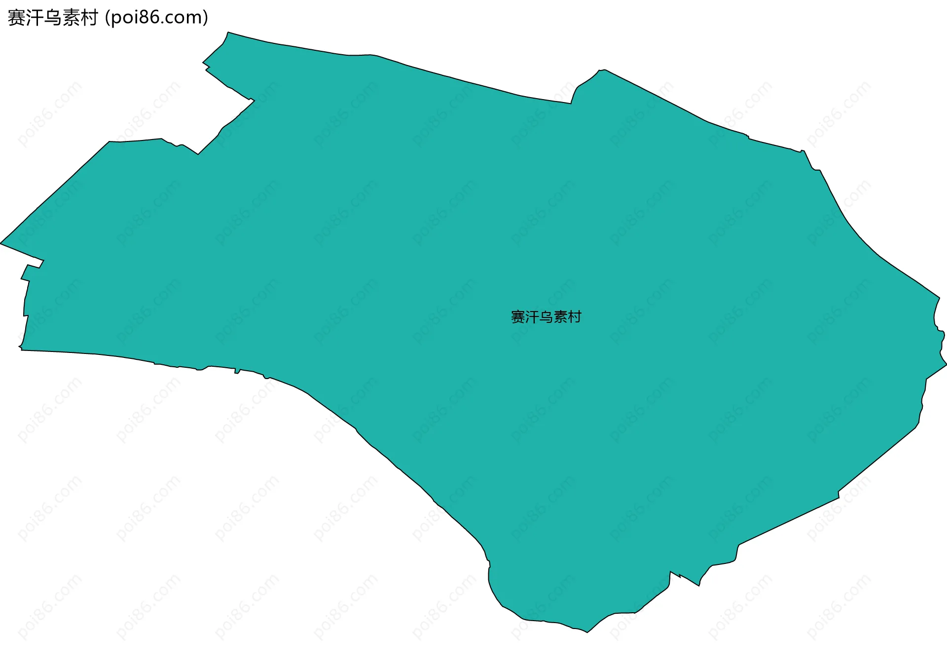 赛汗乌素村边界地图