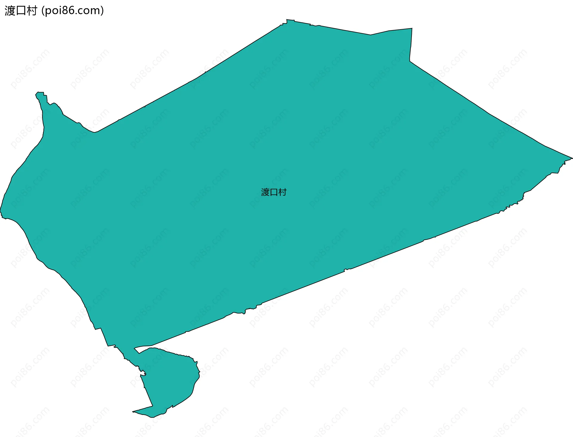渡口村边界地图