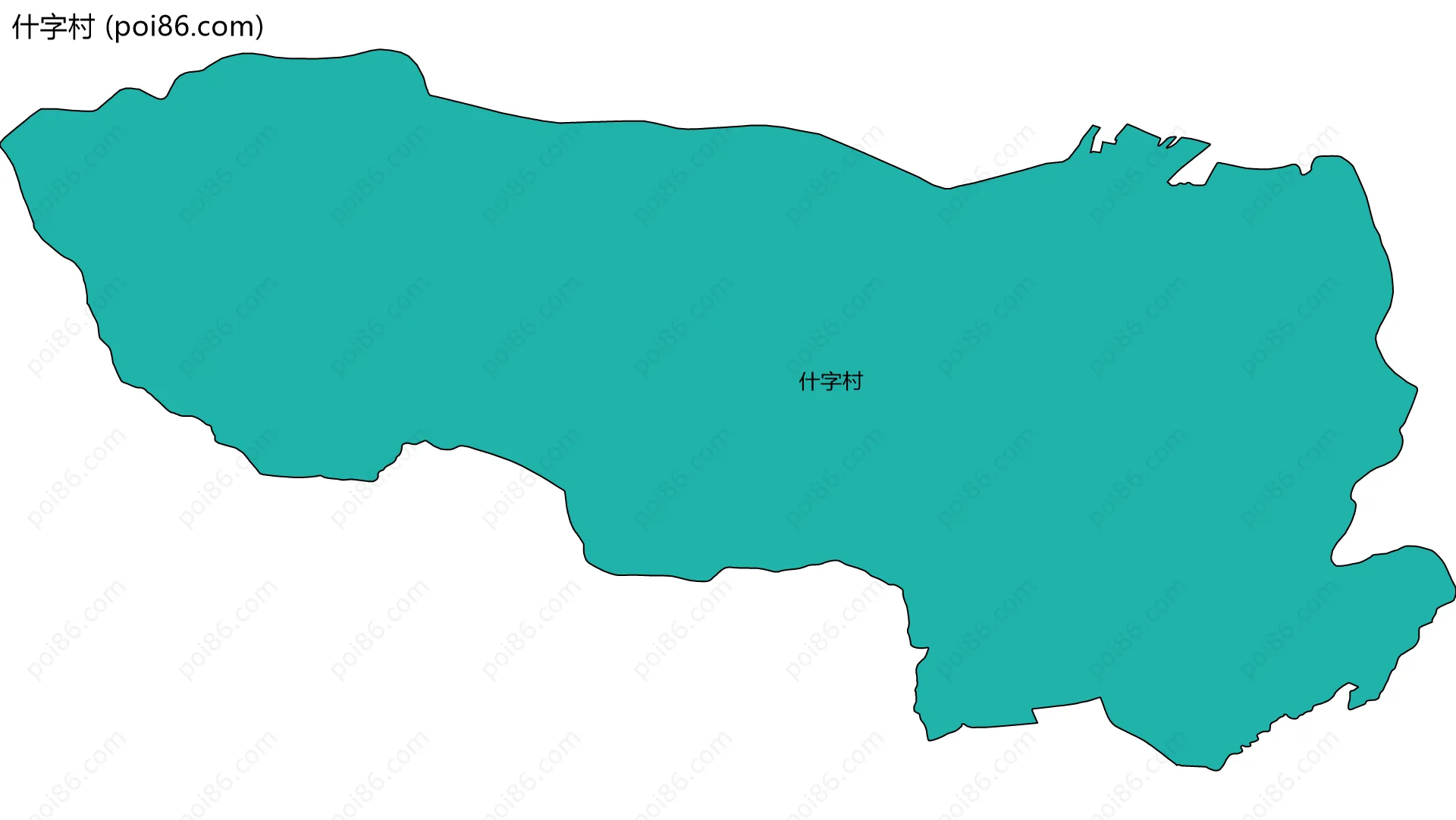 什字村边界地图