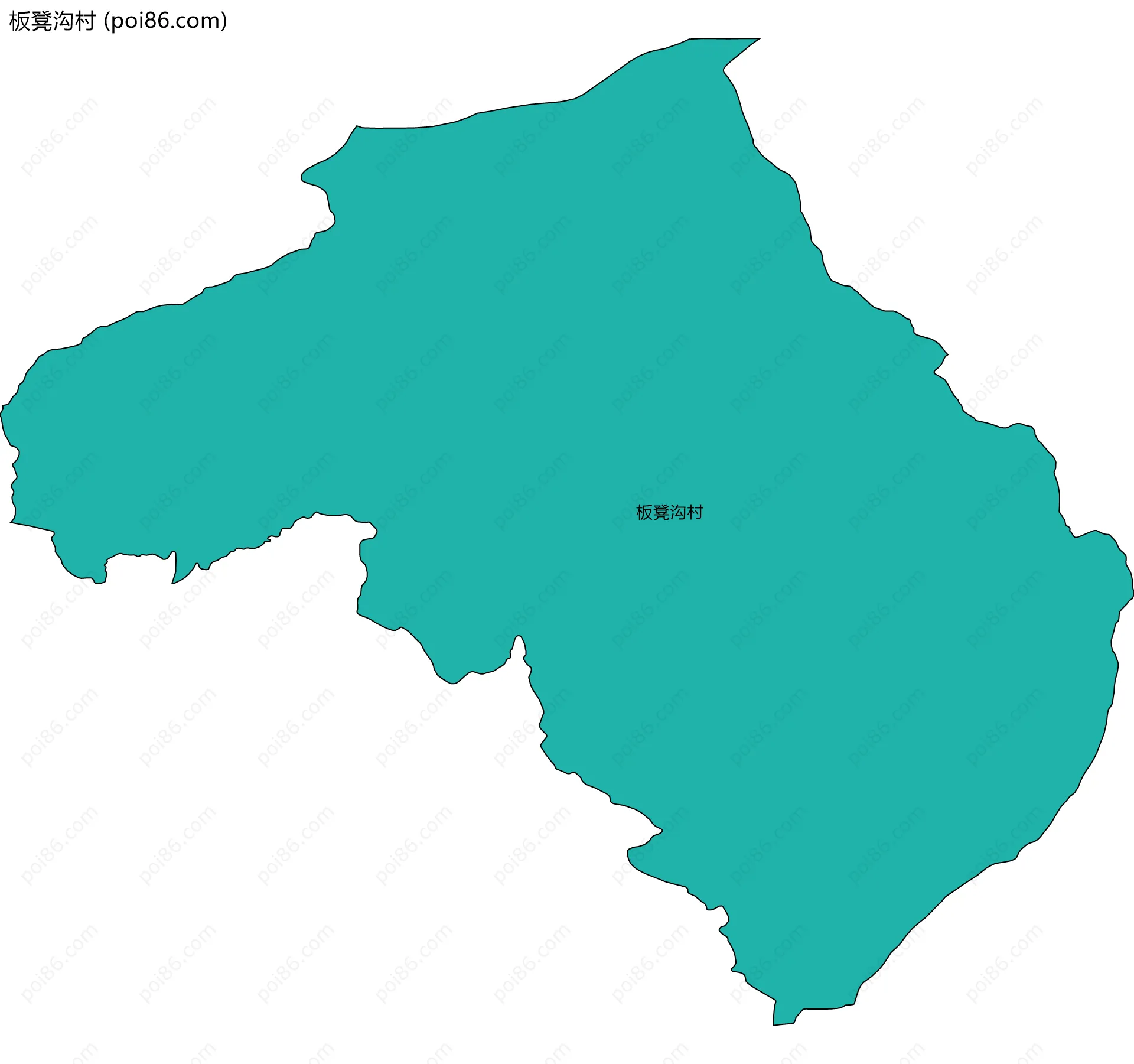 板凳沟村边界地图