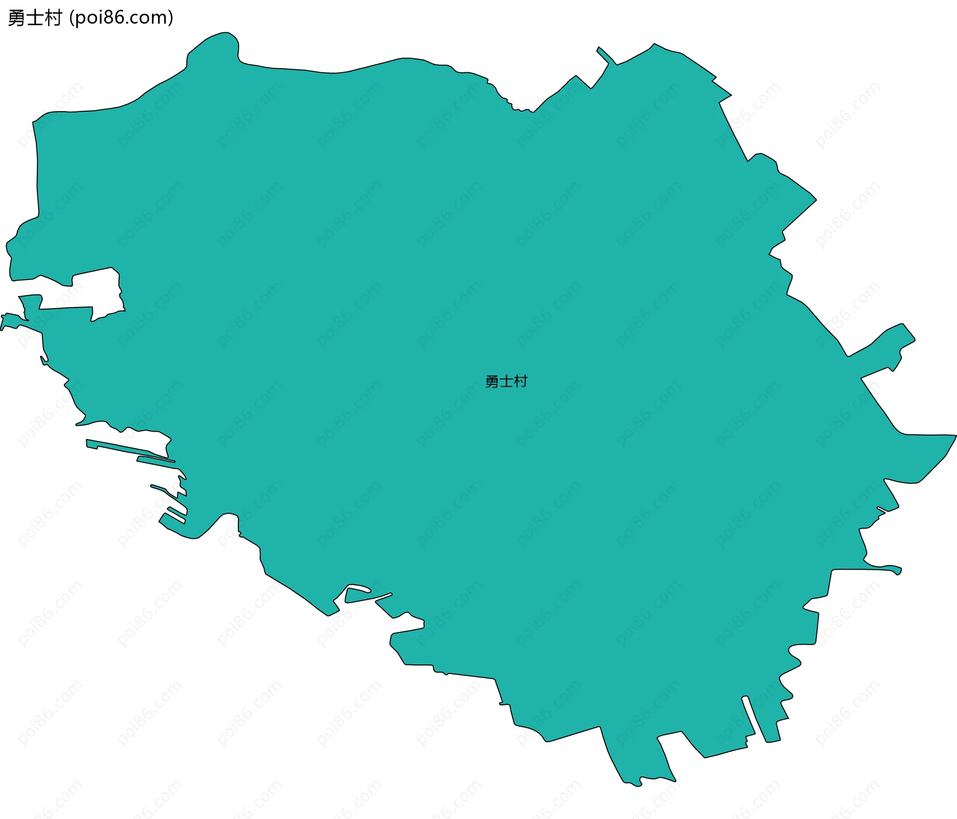 勇士村边界地图