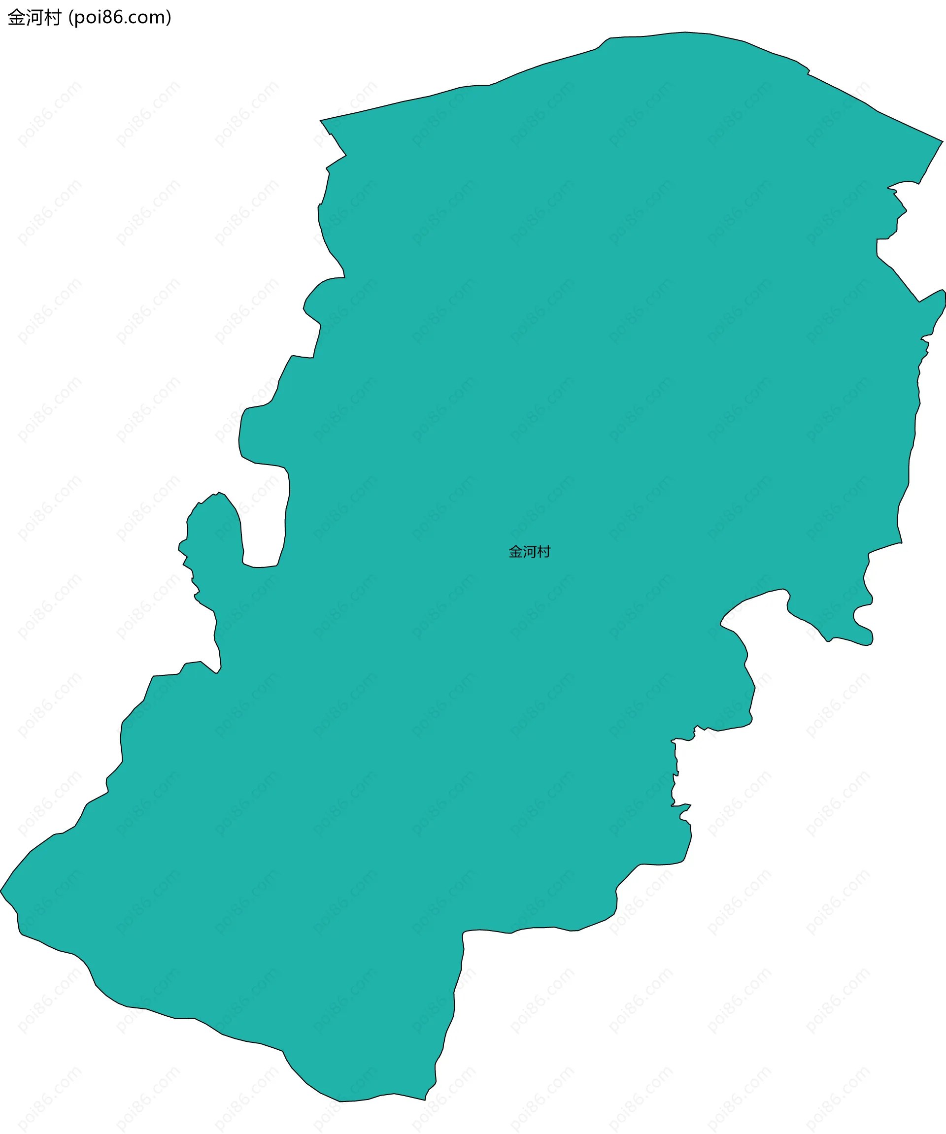 金河村边界地图