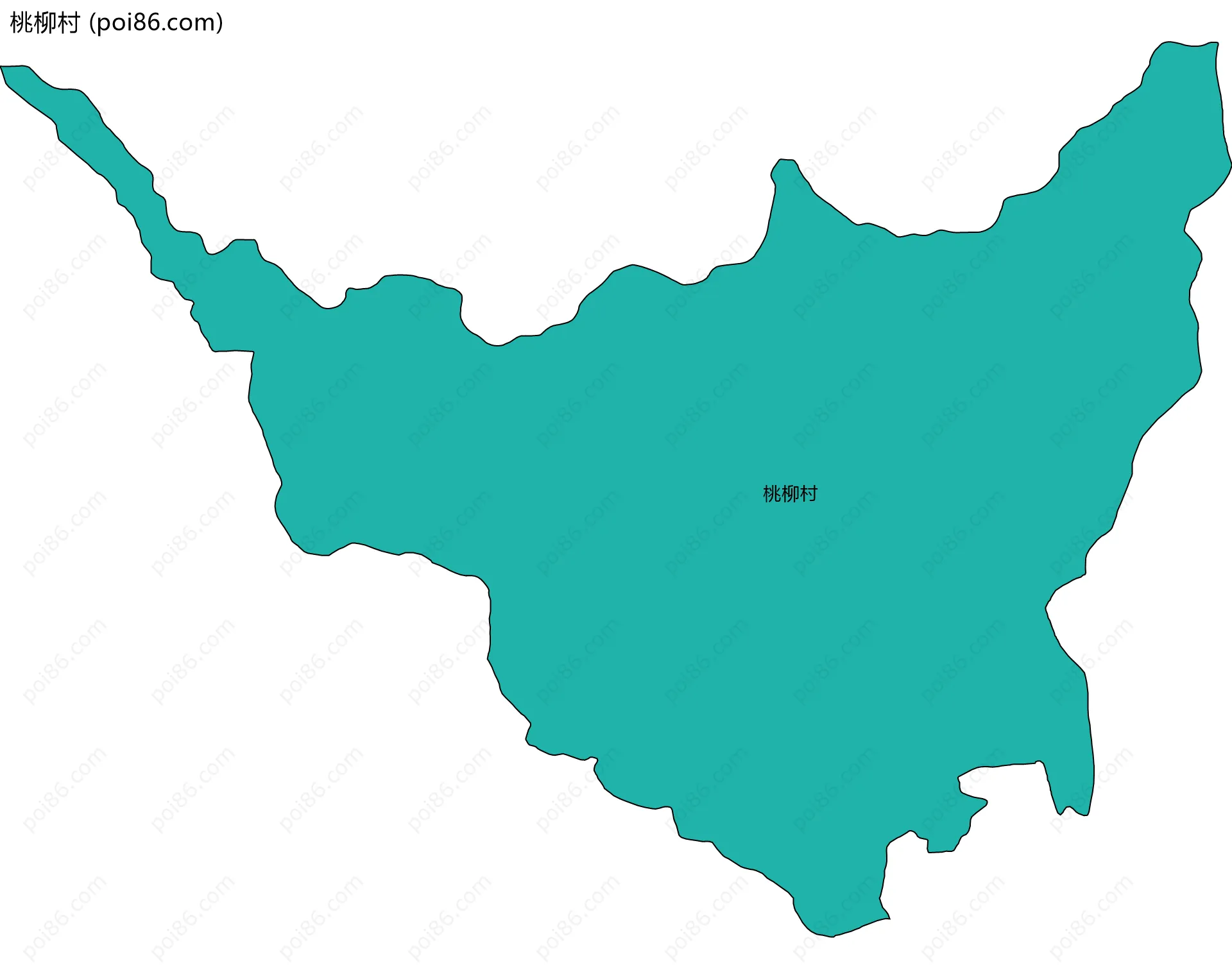 桃柳村边界地图