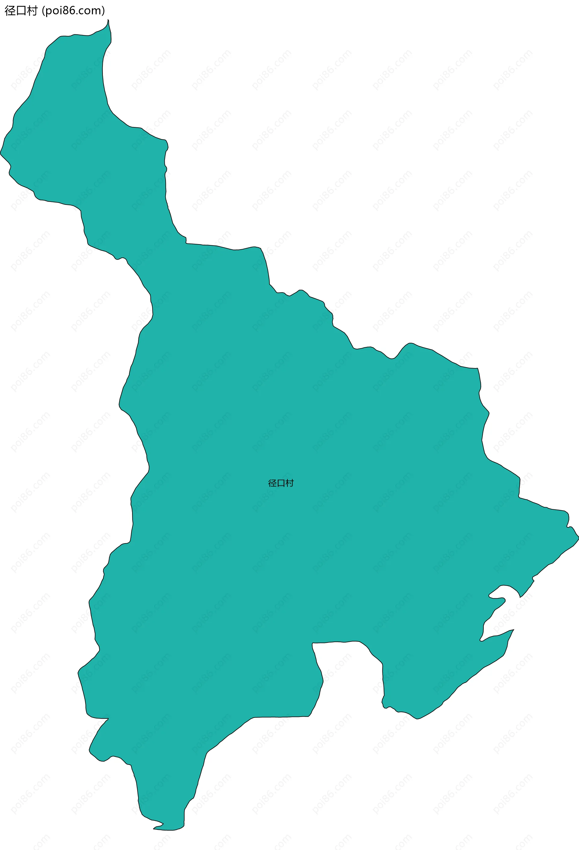 径口村边界地图