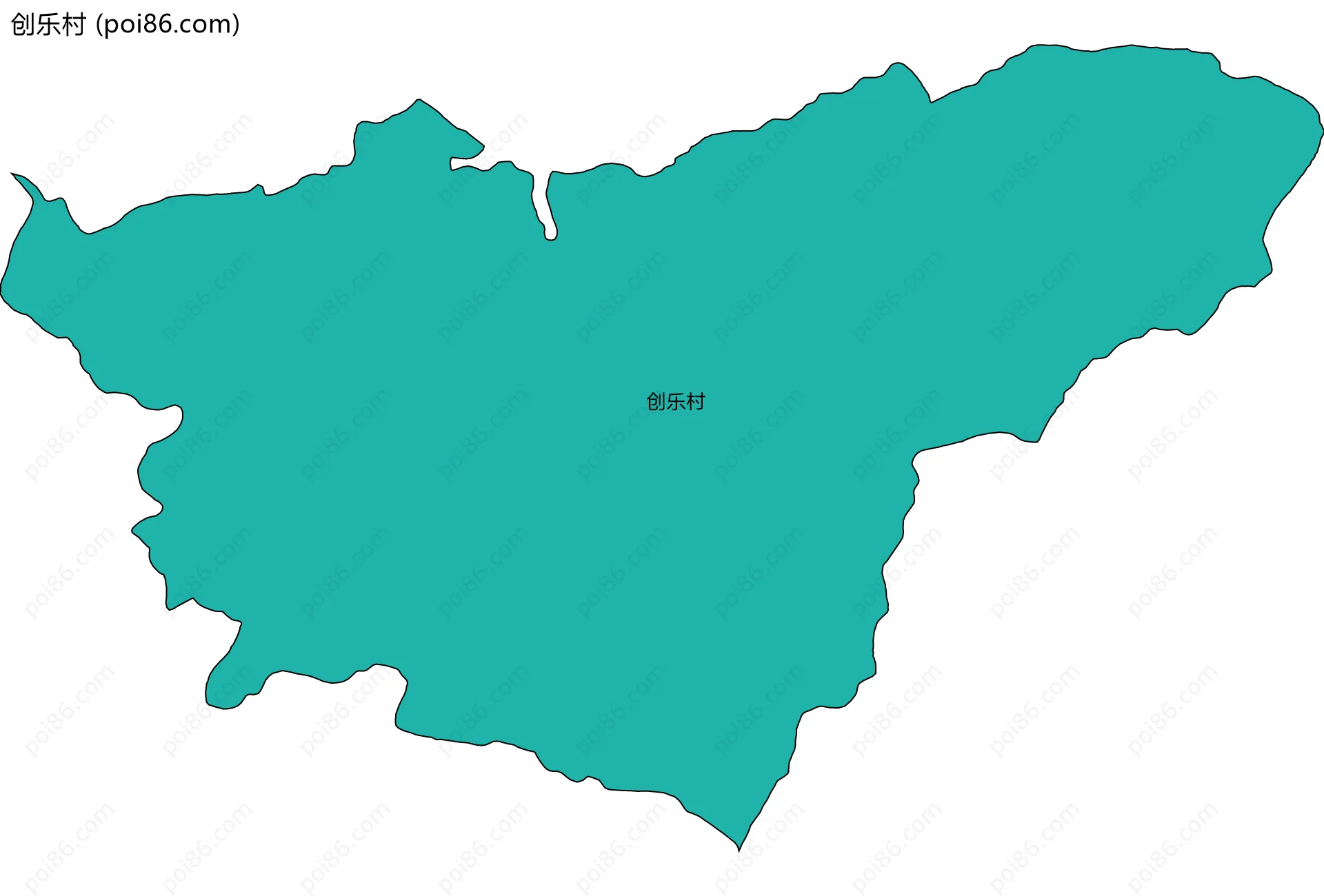 创乐村边界地图