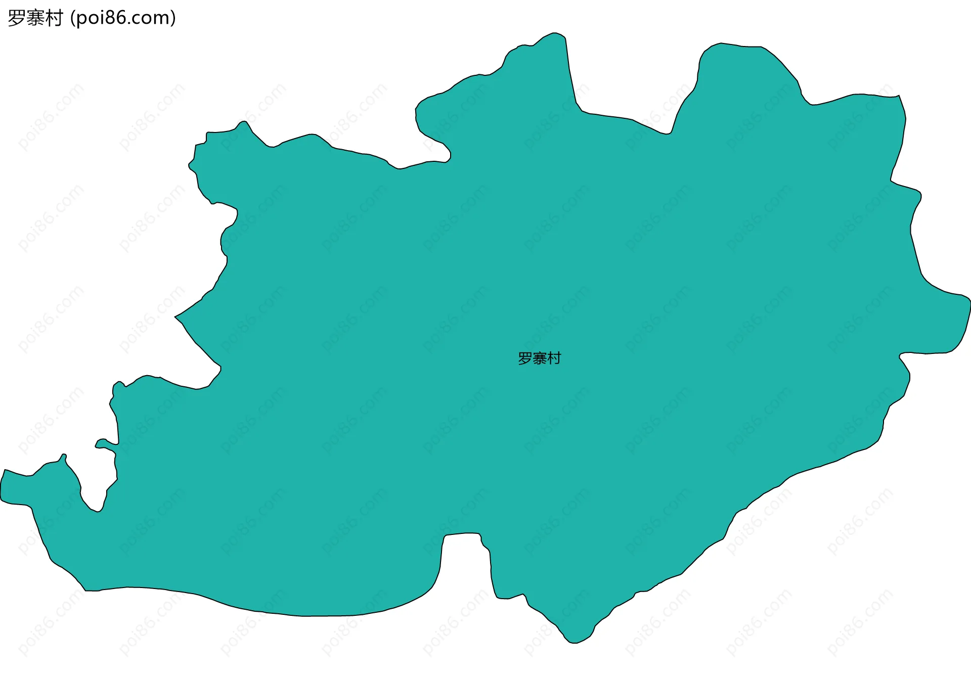 罗寨村边界地图