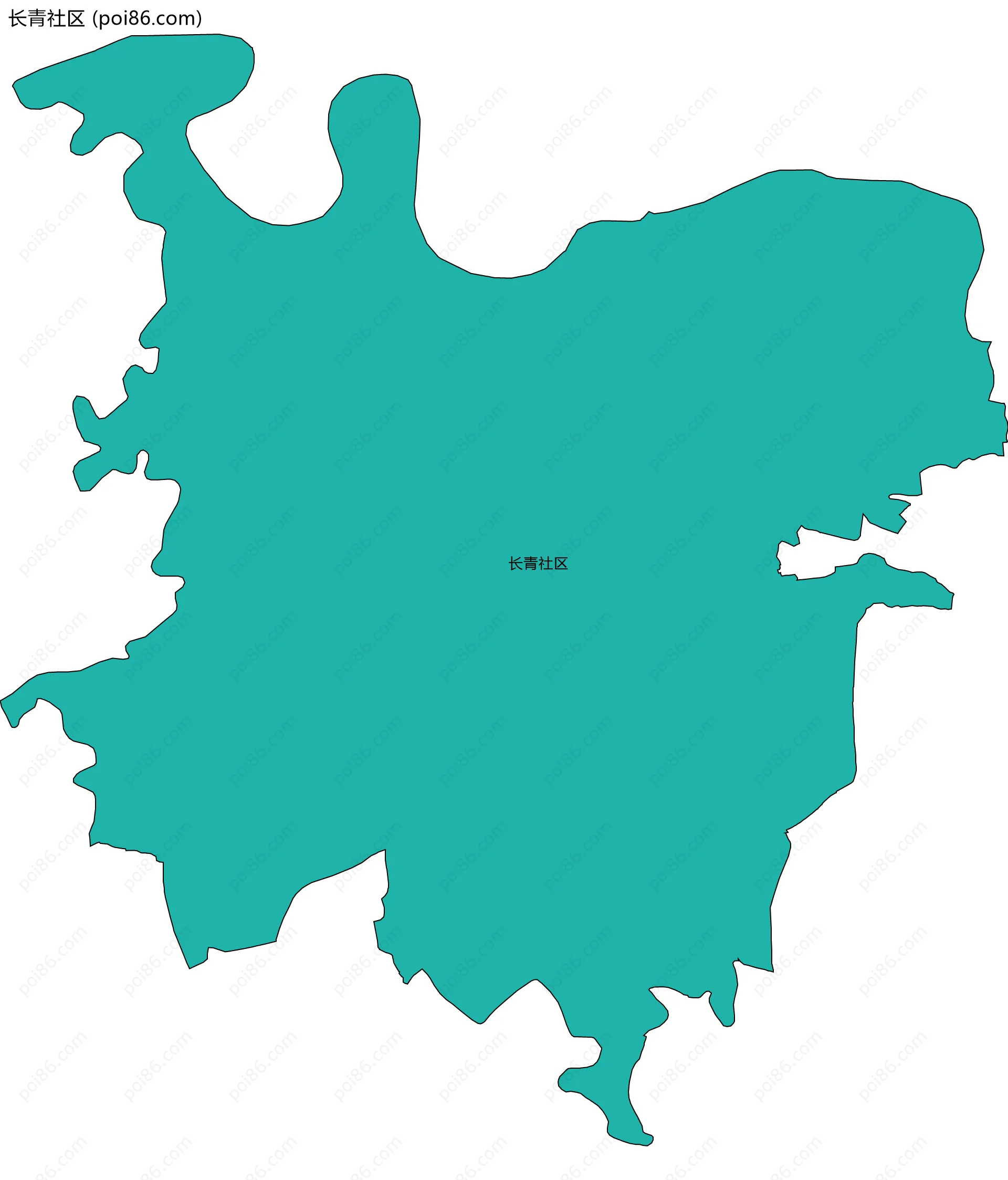 长青社区边界地图