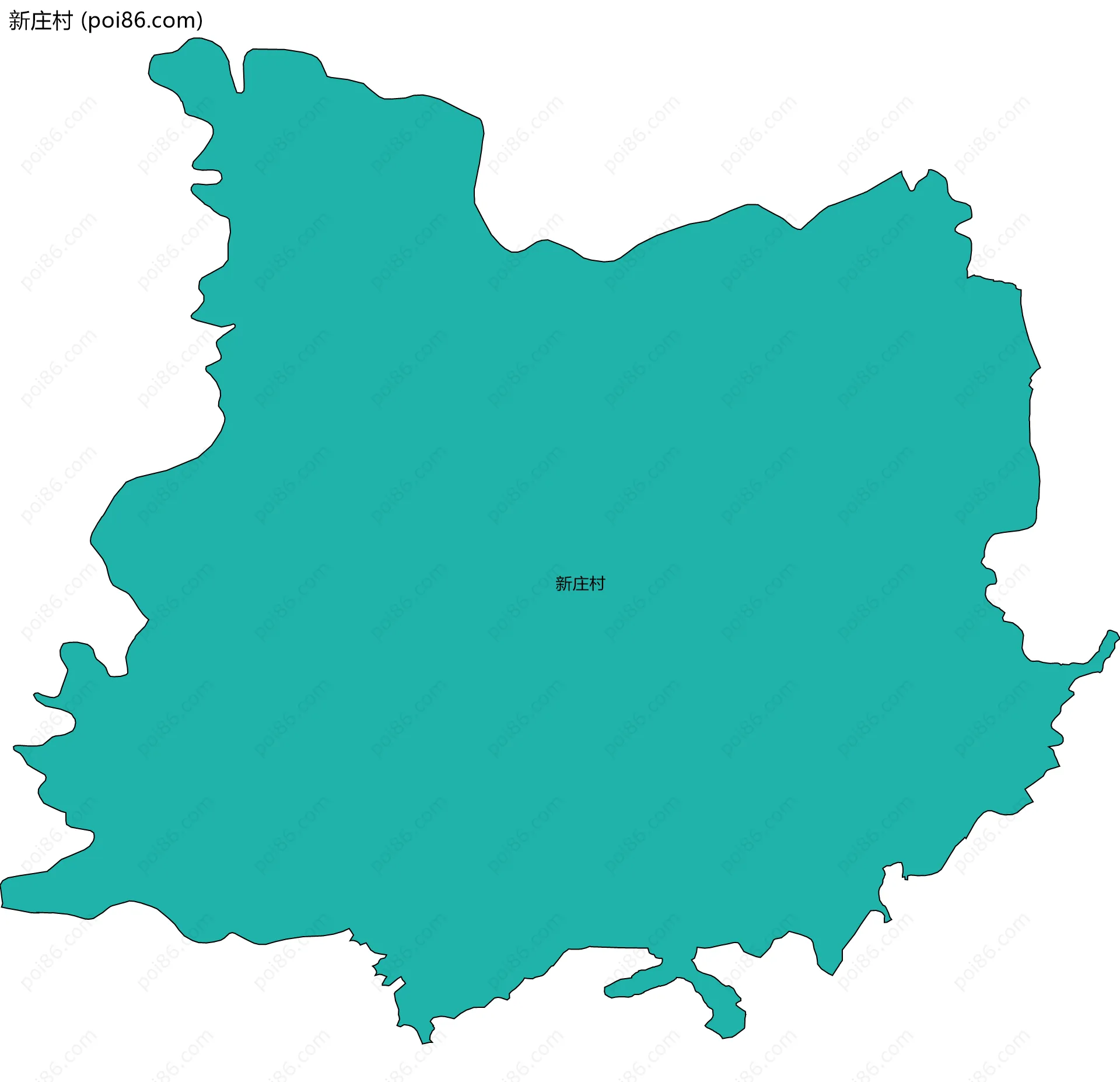新庄村边界地图
