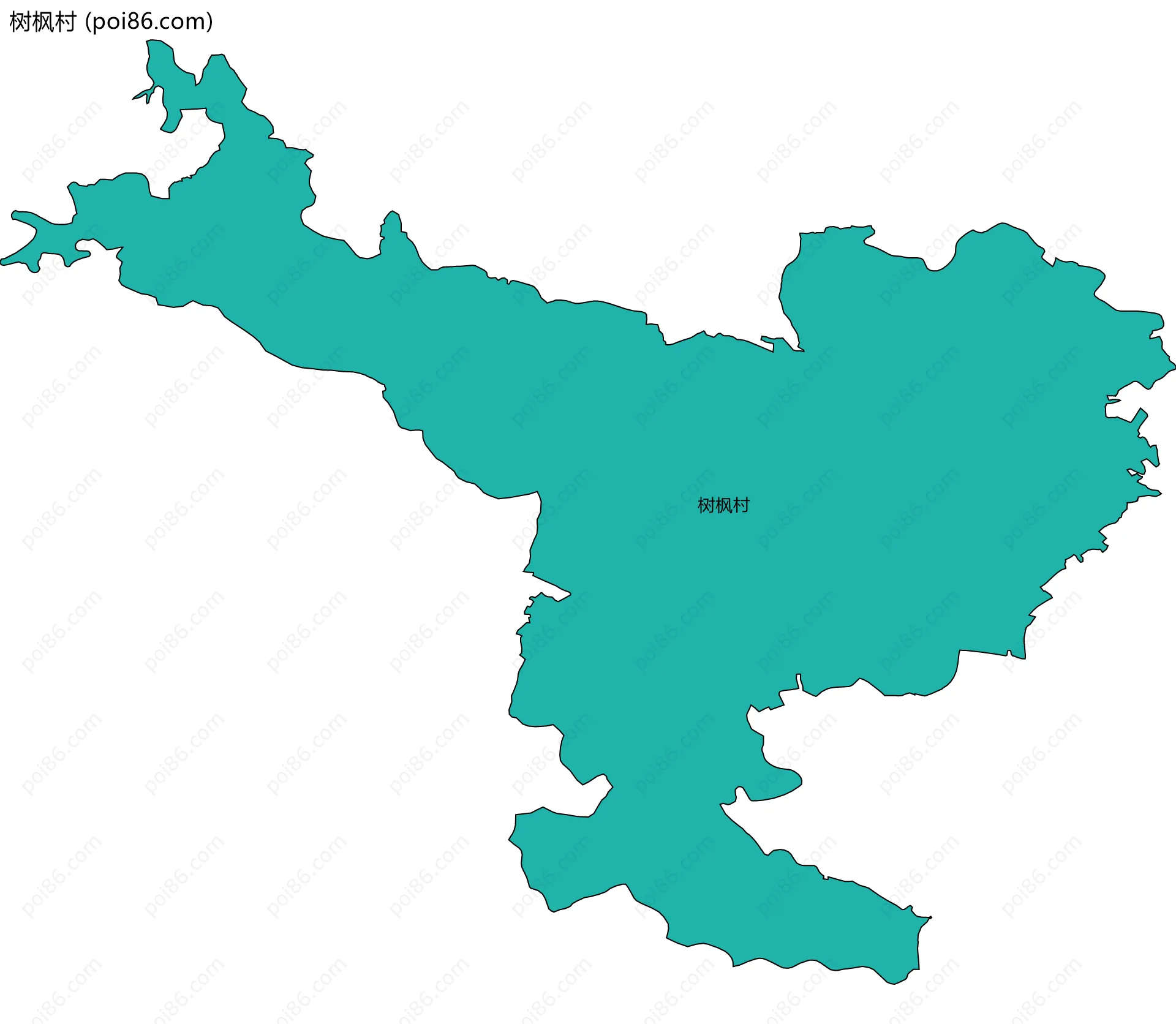 树枫村边界地图