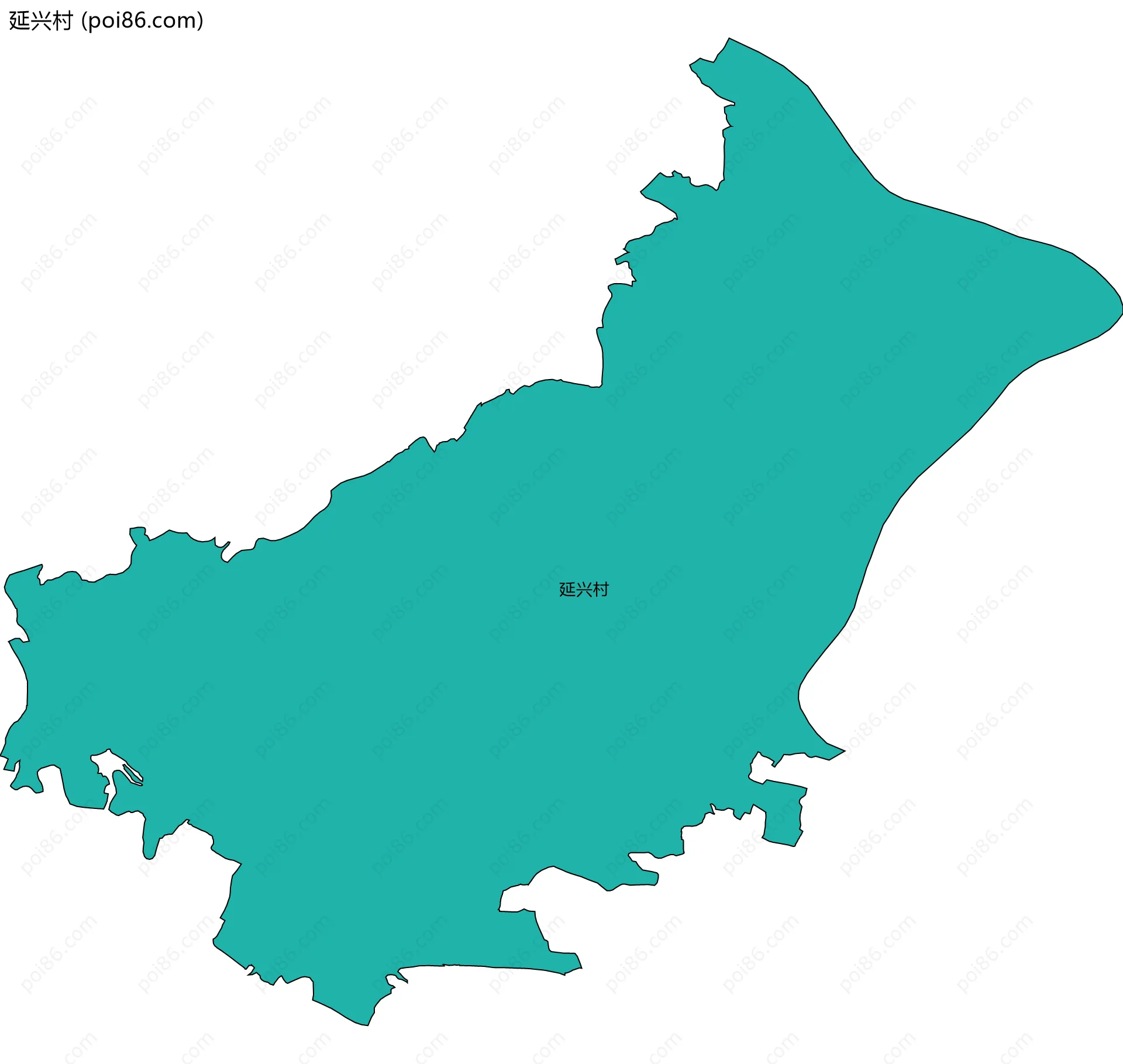 延兴村边界地图